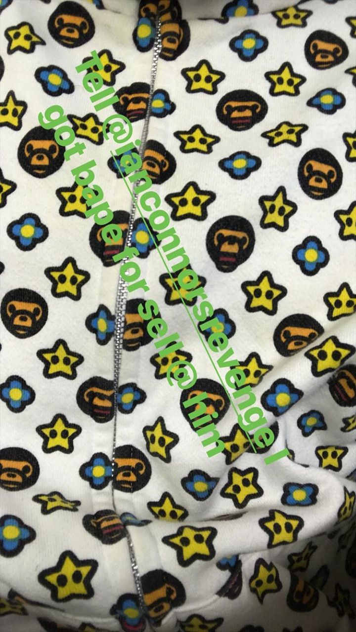 Bape Bape Baby Milo Star Full-Zip Hoodie | Grailed