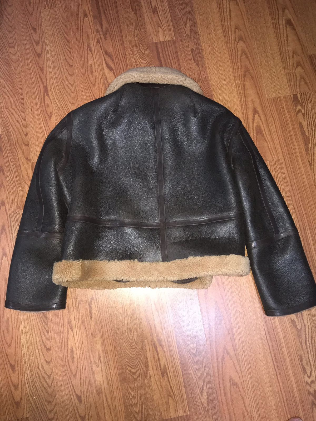 Vetements Ete 2017 Brown Shearling Pilot Jacket Size US L / EU 52-54 / 3 - 5 Thumbnail