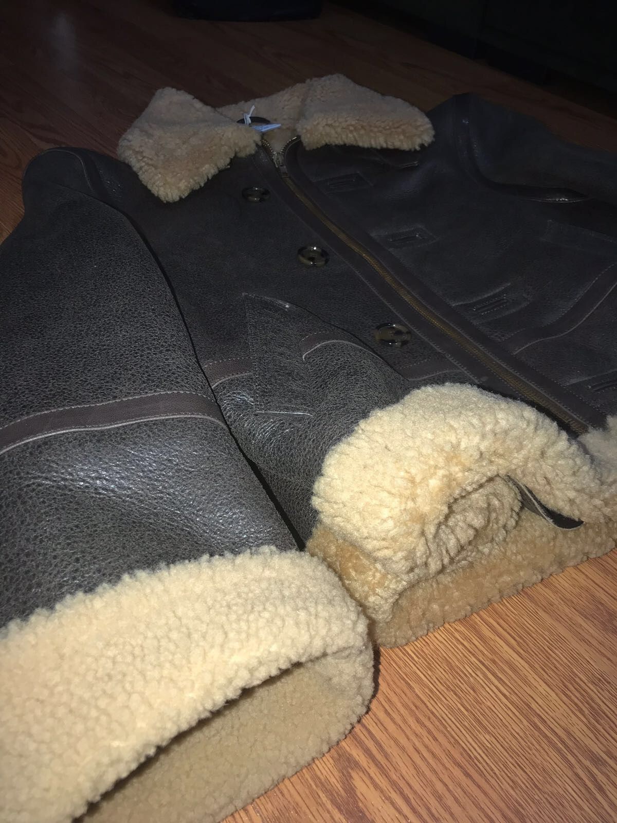 Vetements Ete 2017 Brown Shearling Pilot Jacket Size US L / EU 52-54 / 3 - 4 Thumbnail