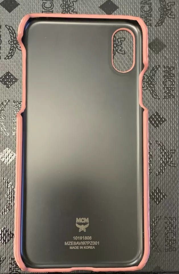 MCM iPhone X XS Cell Phone Case in Soft Pink Visetos Size ONE SIZE - 2 Thumbnail