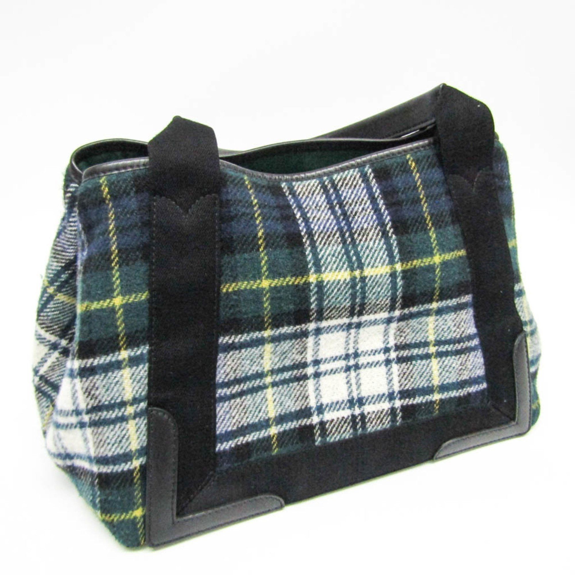 Balenciaga Navy Cabas Multicolour Wool Handbag (Pre-Owned) Size ONE SIZE - 2 Thumbnail