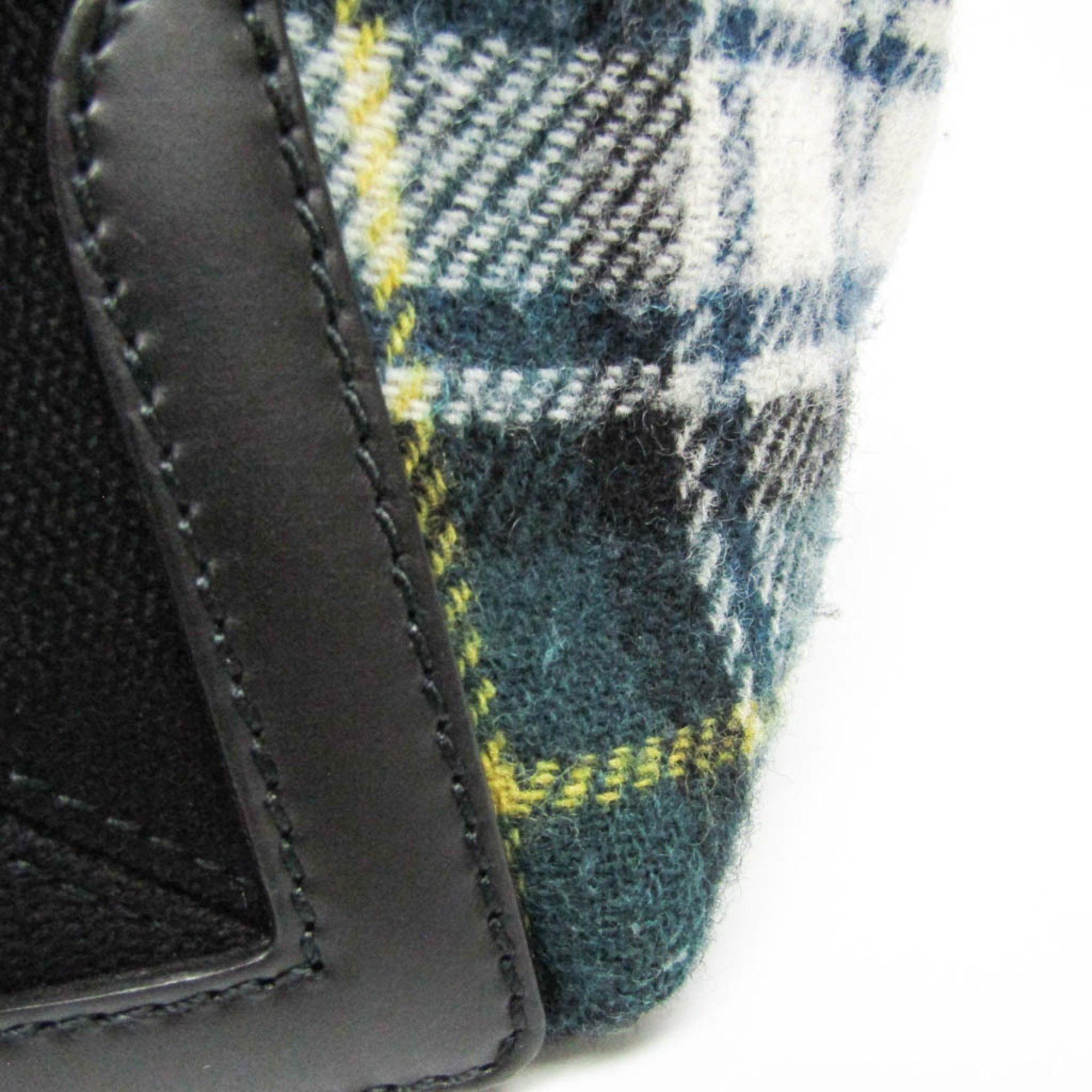 Balenciaga Navy Cabas Multicolour Wool Handbag (Pre-Owned) Size ONE SIZE - 11 Thumbnail