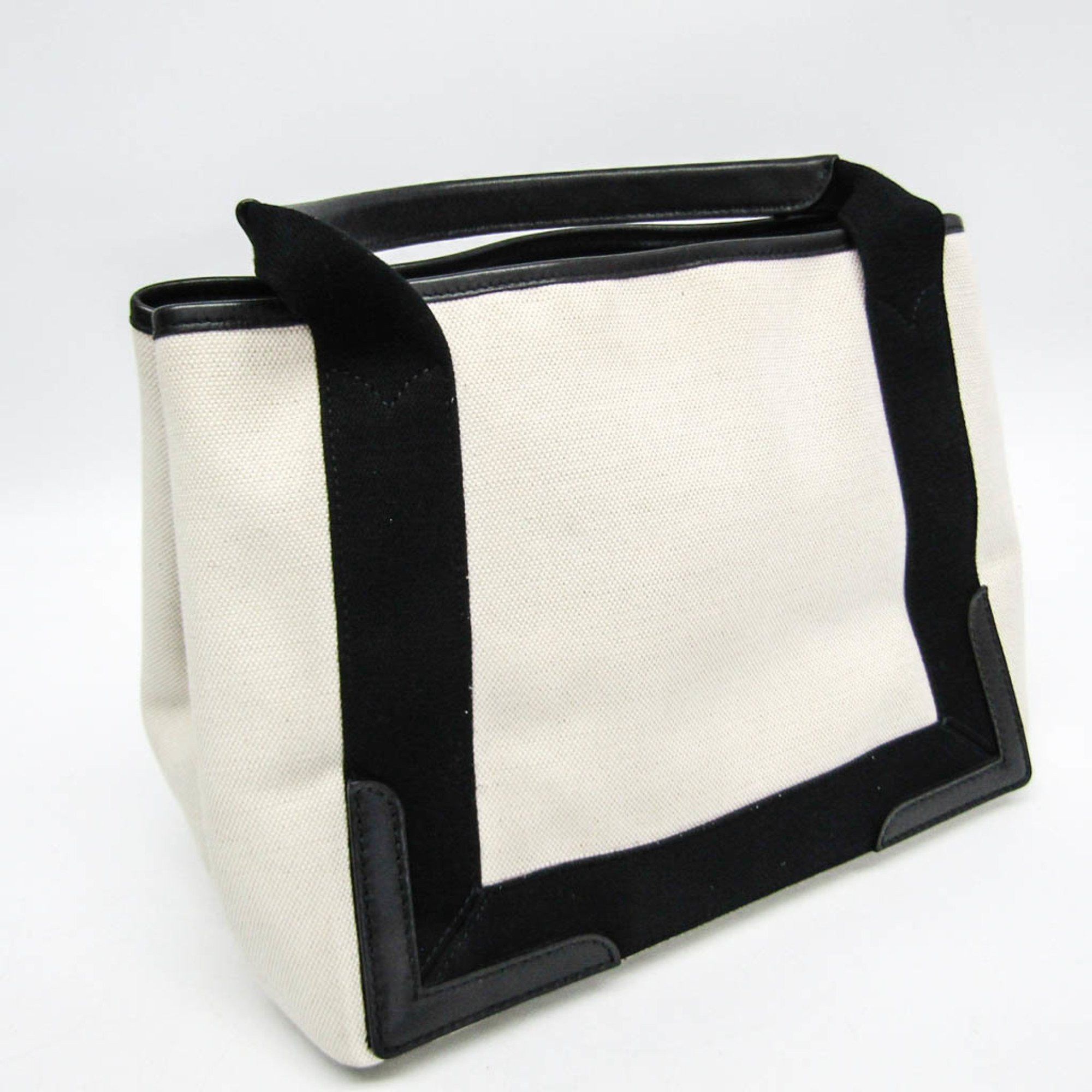 Balenciaga Navy Cabas White Canvas Handbag (Pre-Owned) Size ONE SIZE - 2 Thumbnail