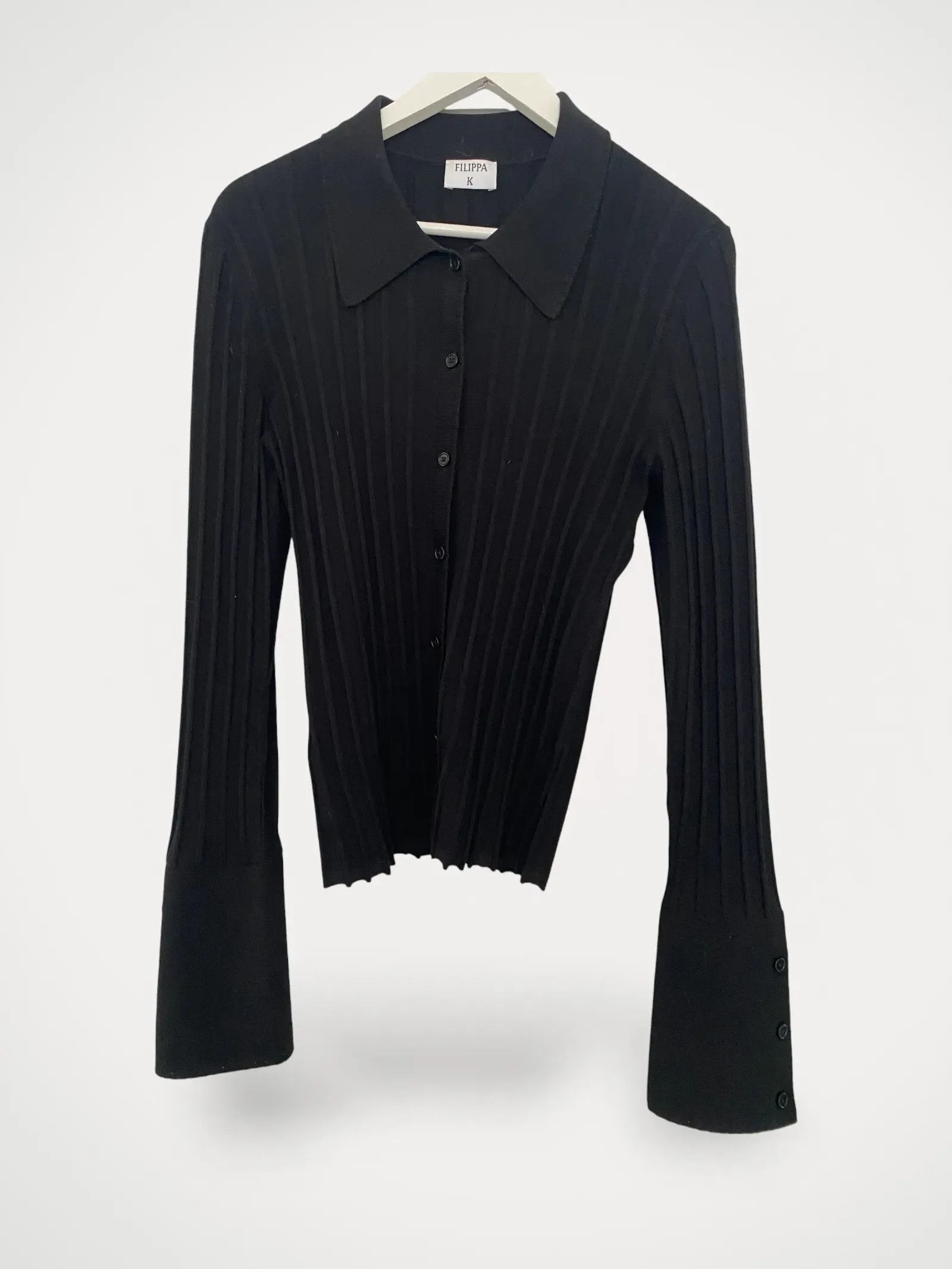 Filippa K Filippa K Kofta Black Cardigan Size M / US 6-8 / IT 42-44 - 2 Thumbnail