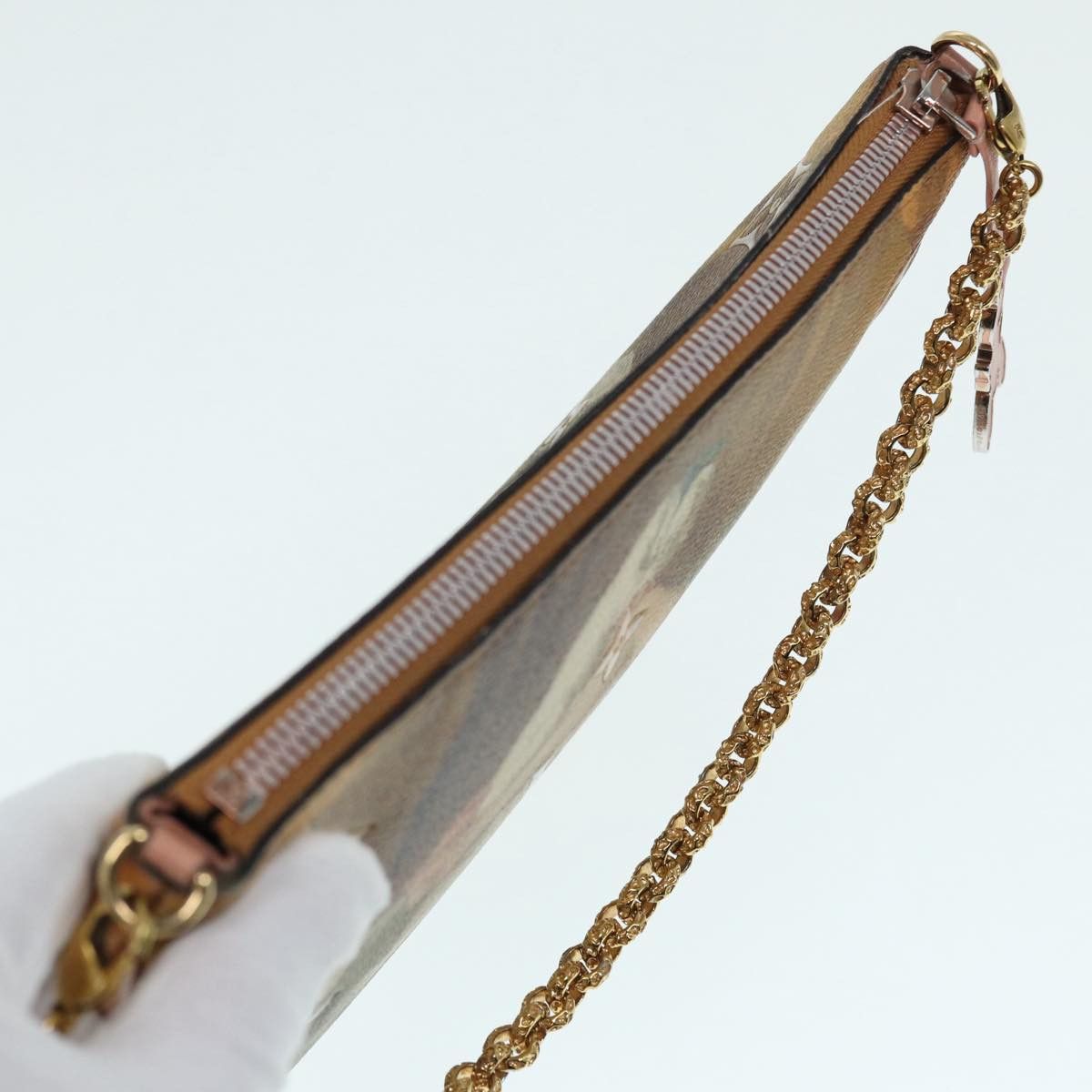 Louis Vuitton Pochette Plat Beige Leather Shoulder Bag (Pre-Owned) Size ONE SIZE - 13 Thumbnail