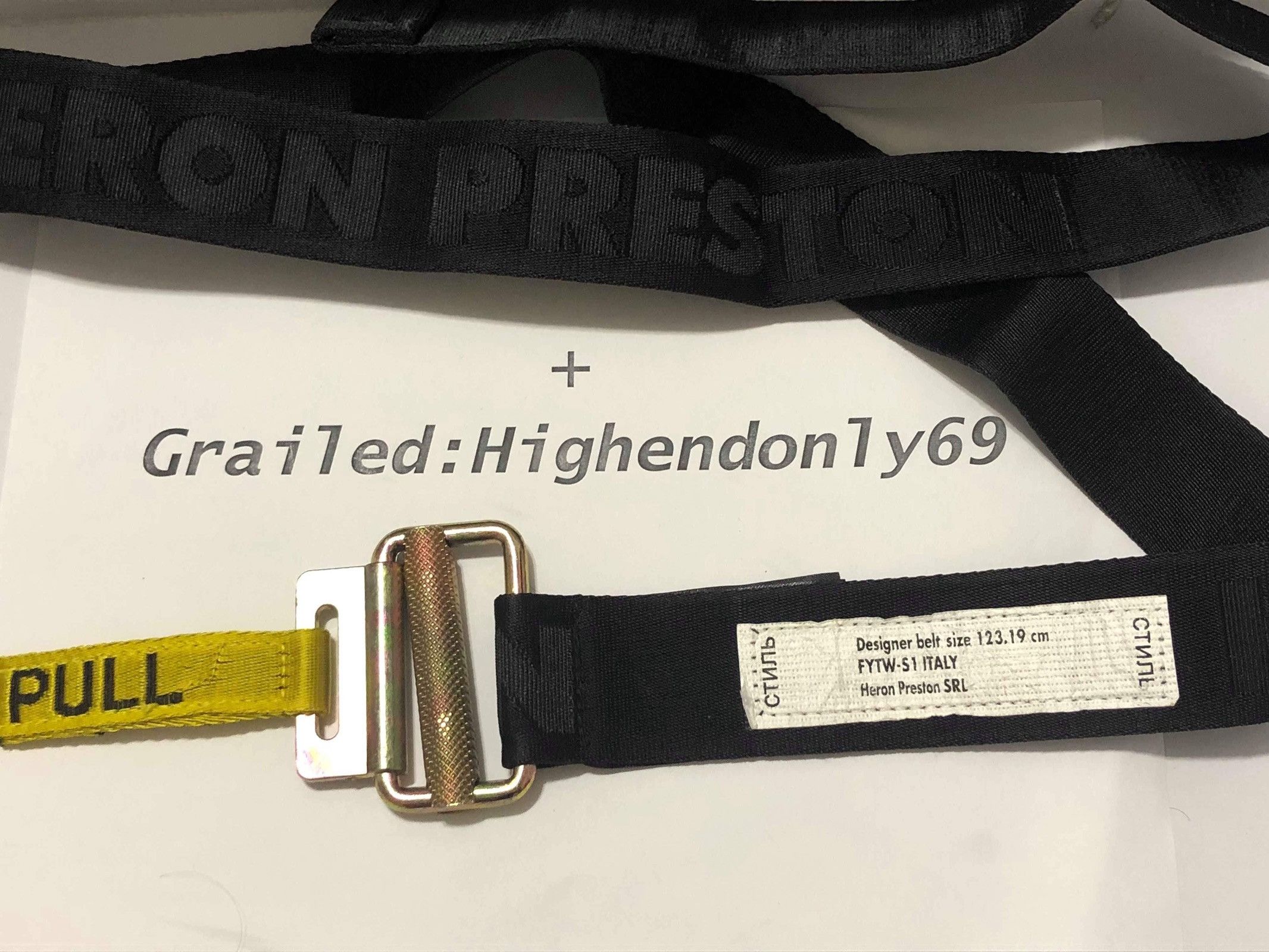 Heron Preston Black Belt Size ONE SIZE - 3 Thumbnail