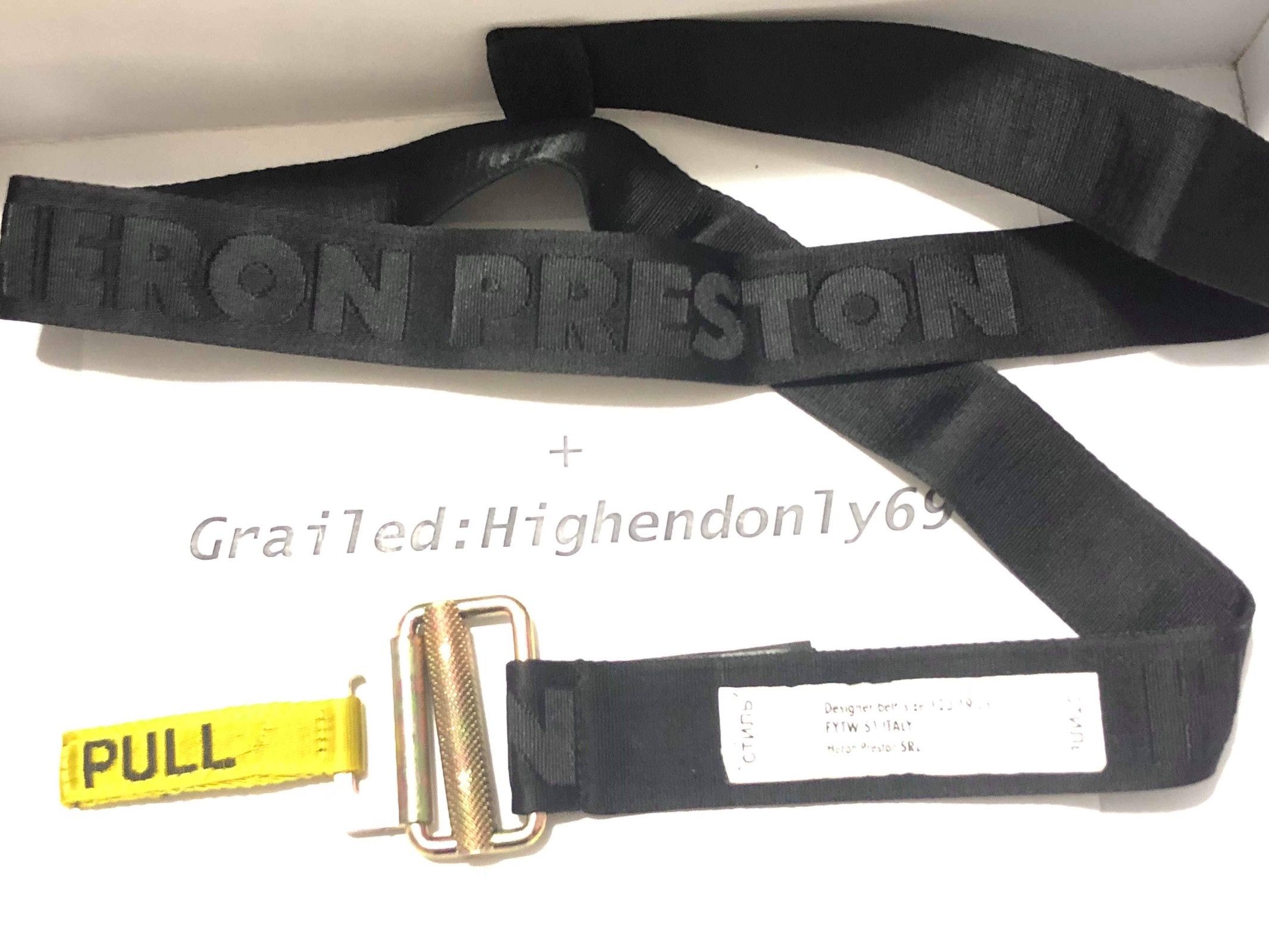 Heron Preston Black Belt Size ONE SIZE - 2 Thumbnail