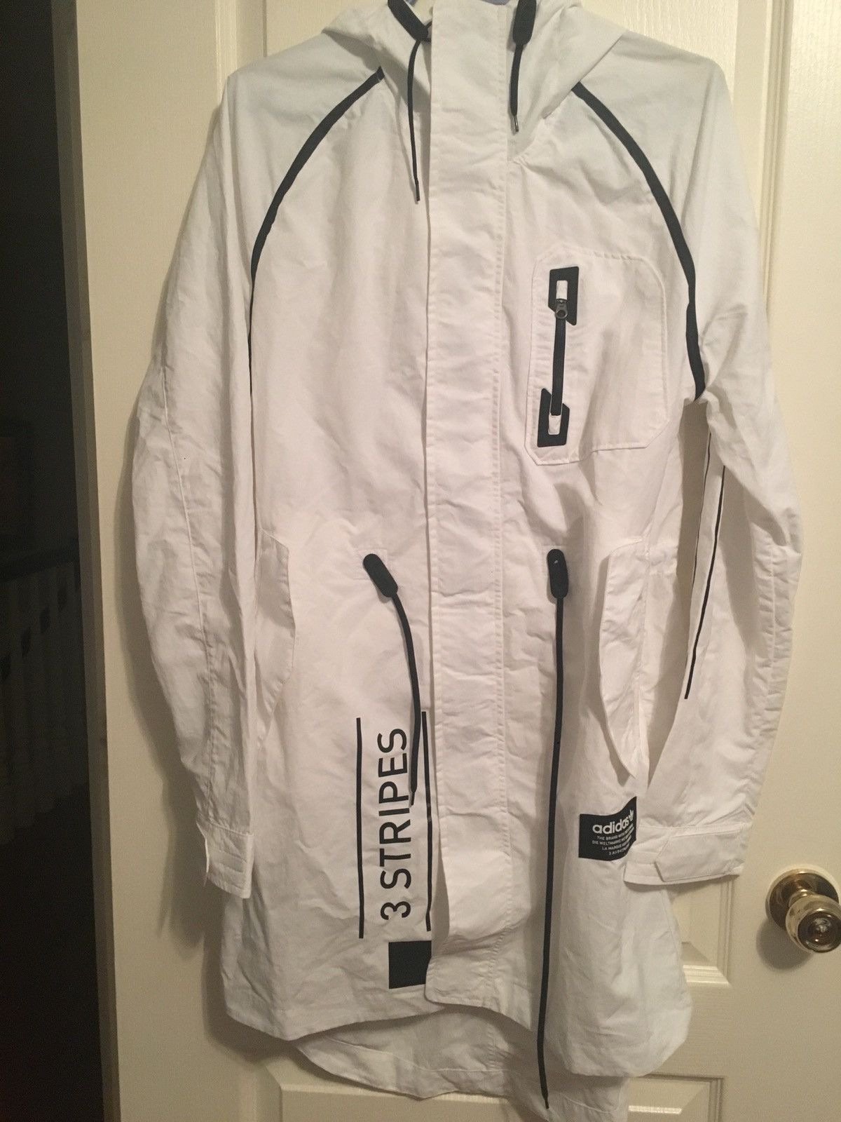 Adidas nmd jacket on sale white