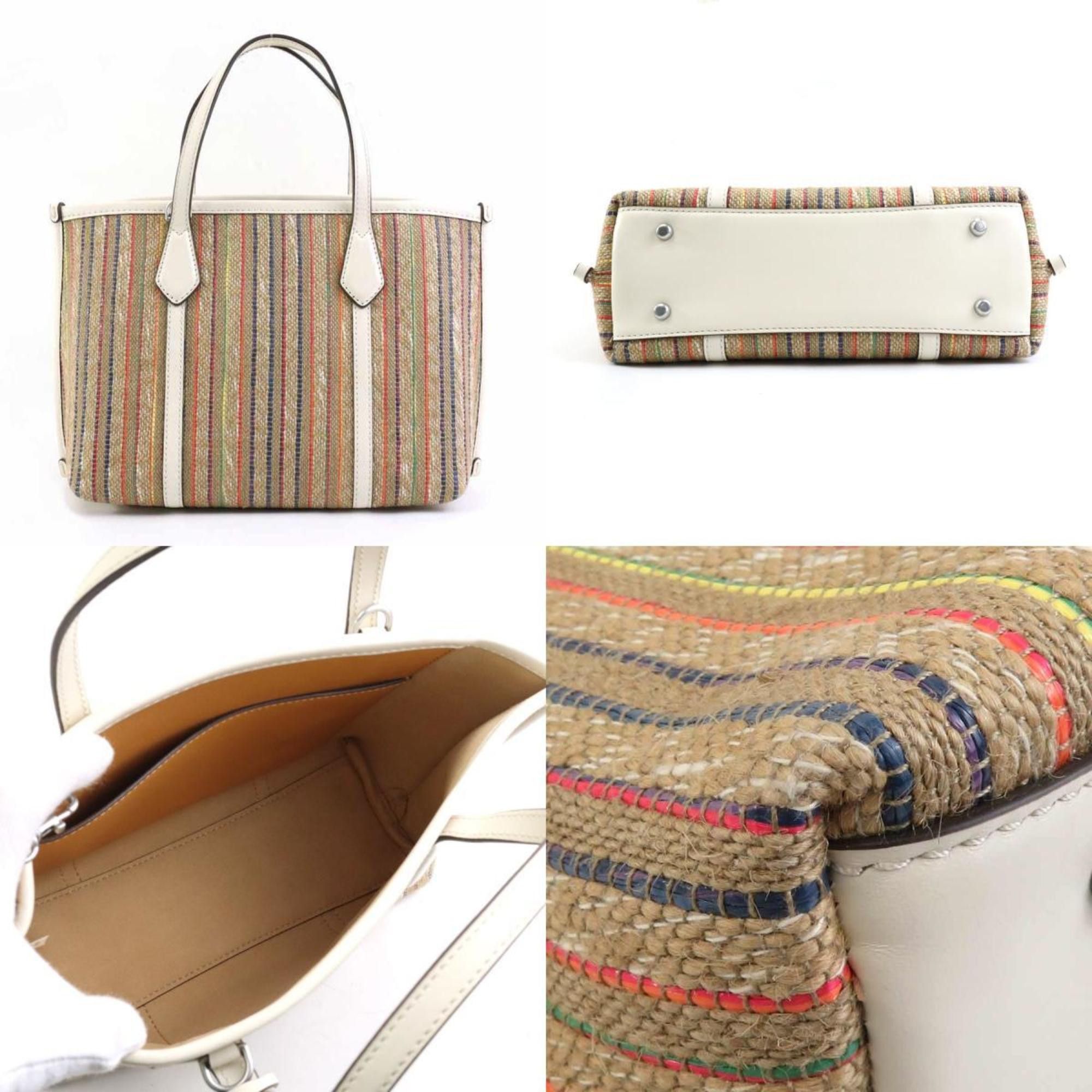 Tory Burch Tory Burch handbag shoulder bag raffia leather multicolor women's h30612k Size ONE SIZE - 3 Thumbnail