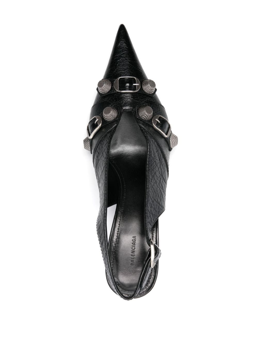 Balenciaga $1.9K VALUE Cagole Leather Slingback Pumps Heels Size US 6.5 / IT 36.5 - 3 Thumbnail