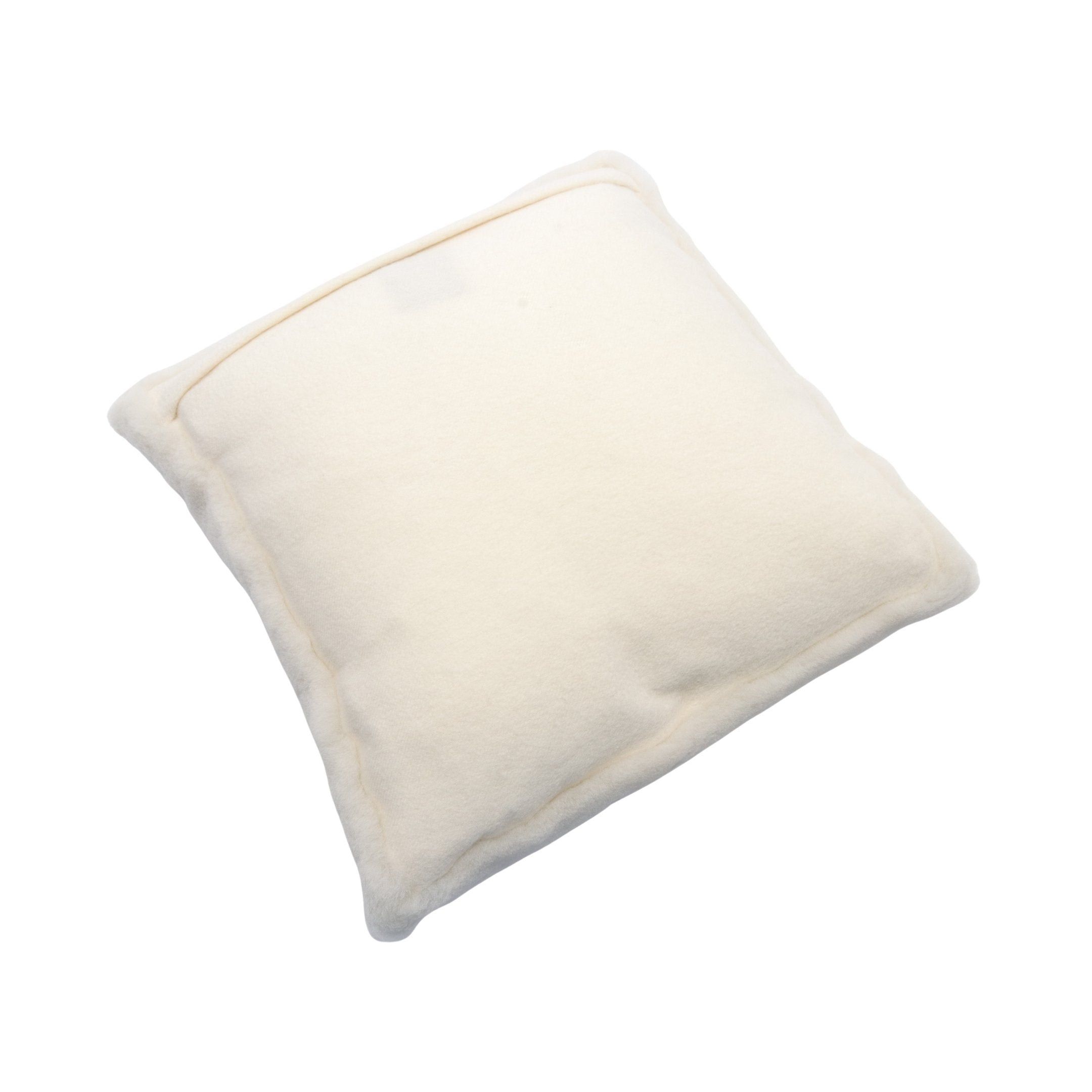 Chanel Chanel Coco Mark Cushion Interior Mouton Cashmere Off White Black Size ONE SIZE - 2 Thumbnail