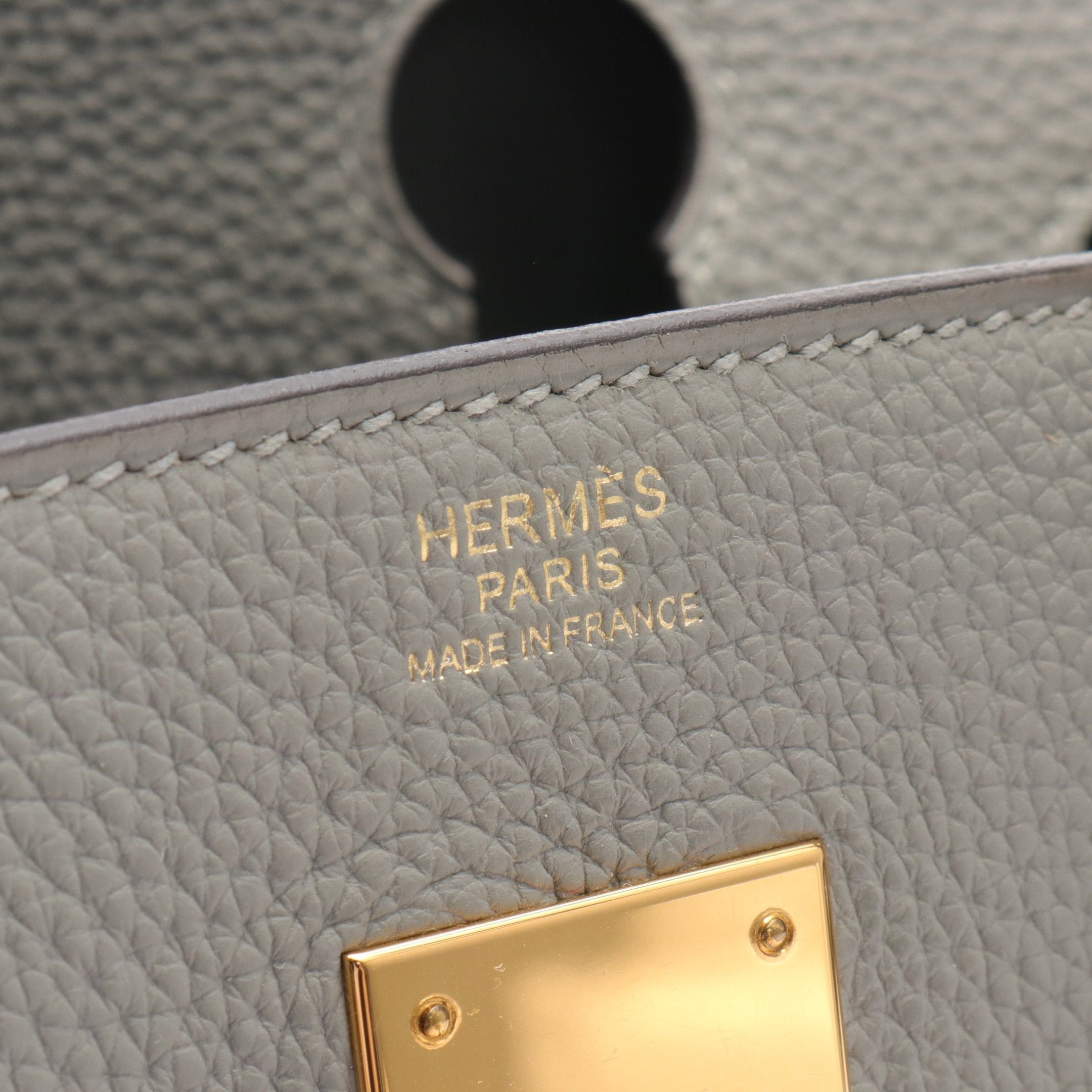 Hermes Hermes Birkin 30 Blue Glacier Handbag Togo Gray Gold Hardware X Stamp Size ONE SIZE - 4 Thumbnail