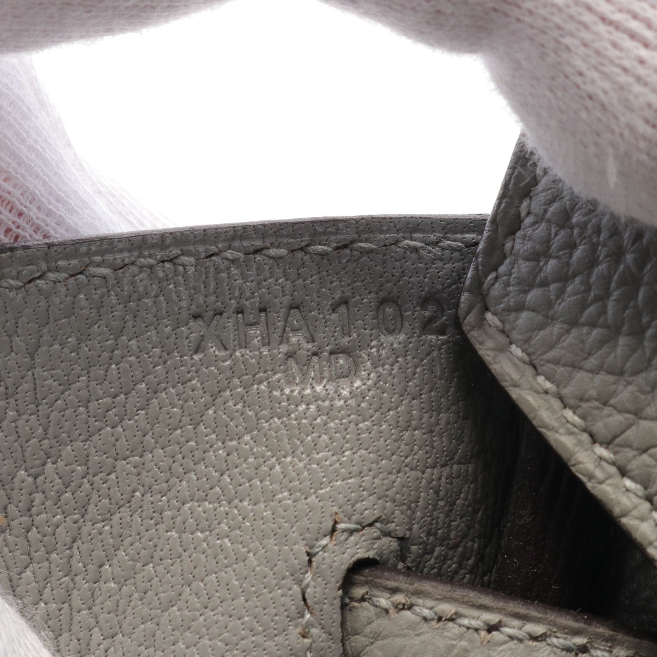 Hermes Hermes Birkin 30 Blue Glacier Handbag Togo Gray Gold Hardware X Stamp Size ONE SIZE - 5 Thumbnail