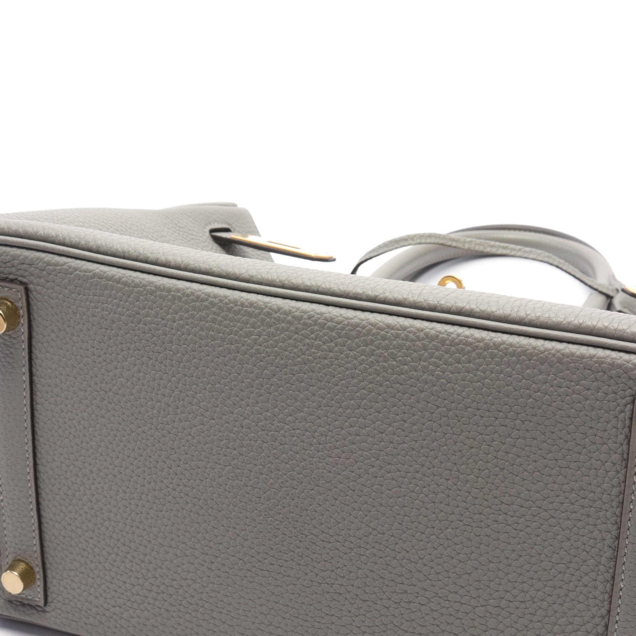 Hermes Hermes Birkin 30 Blue Glacier Handbag Togo Gray Gold Hardware X Stamp Size ONE SIZE - 9 Thumbnail