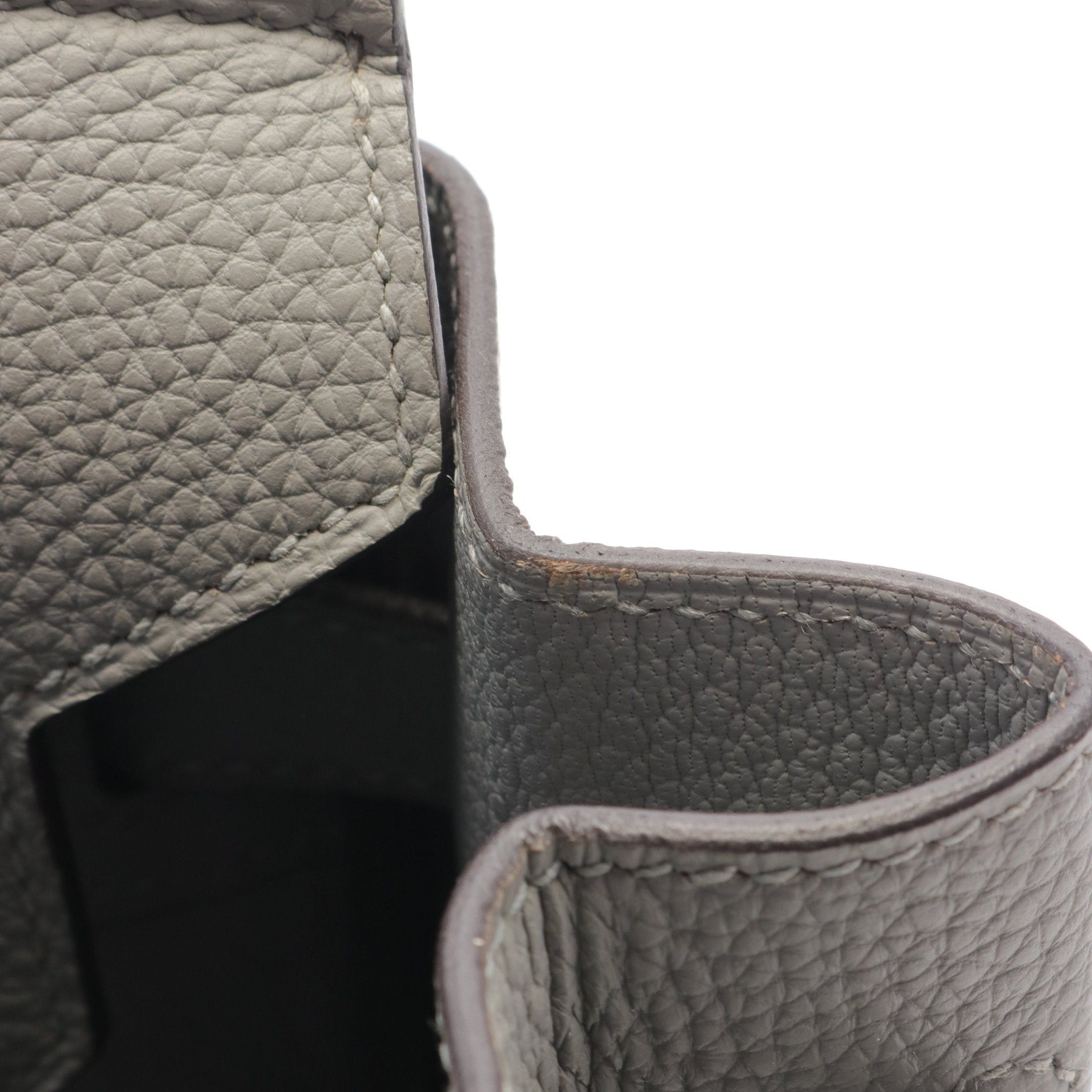 Hermes Hermes Birkin 30 Blue Glacier Handbag Togo Gray Gold Hardware X Stamp Size ONE SIZE - 7 Thumbnail