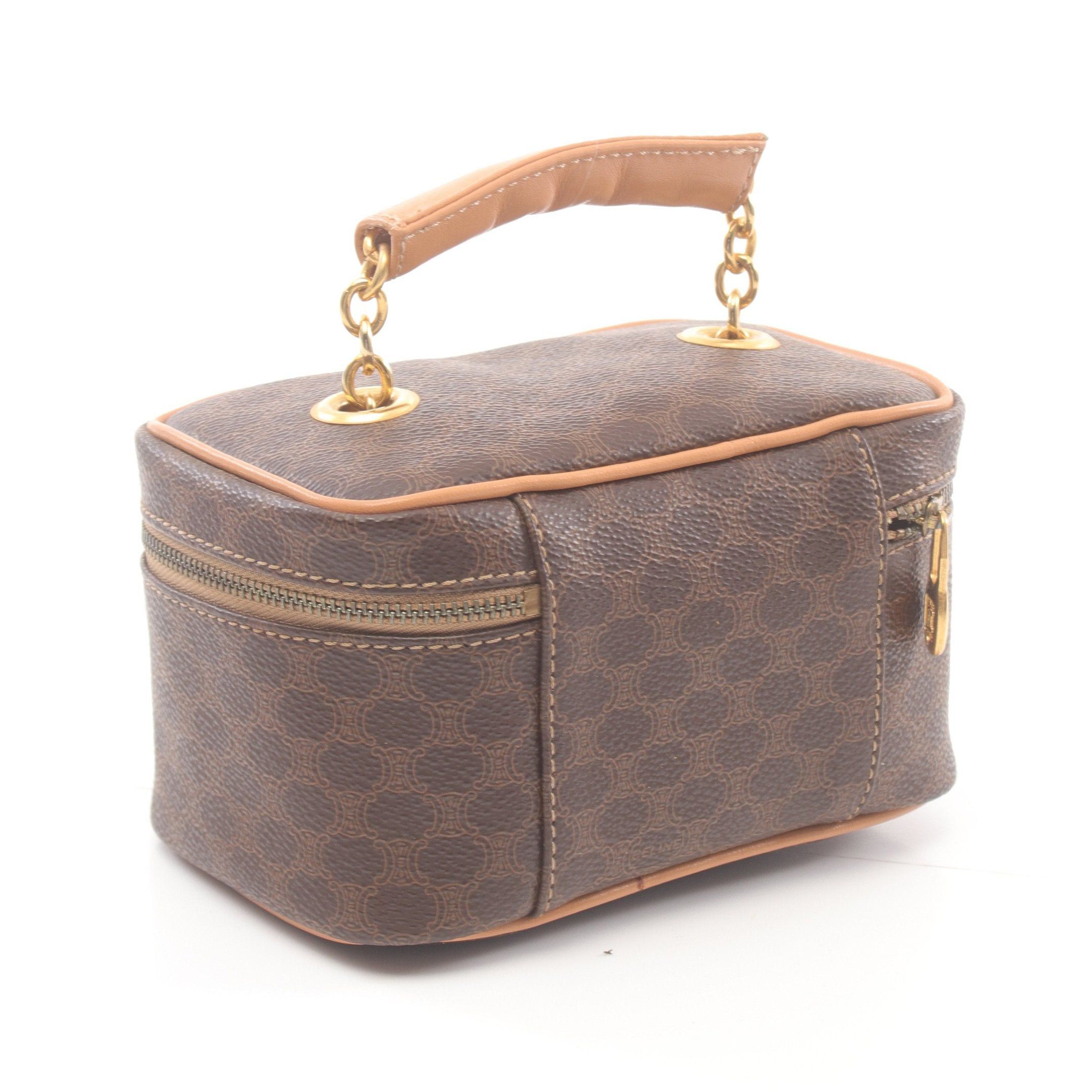 Celine Celine Macadam Vanity Bag Leather Dark Brown Light Size ONE SIZE - 2 Thumbnail