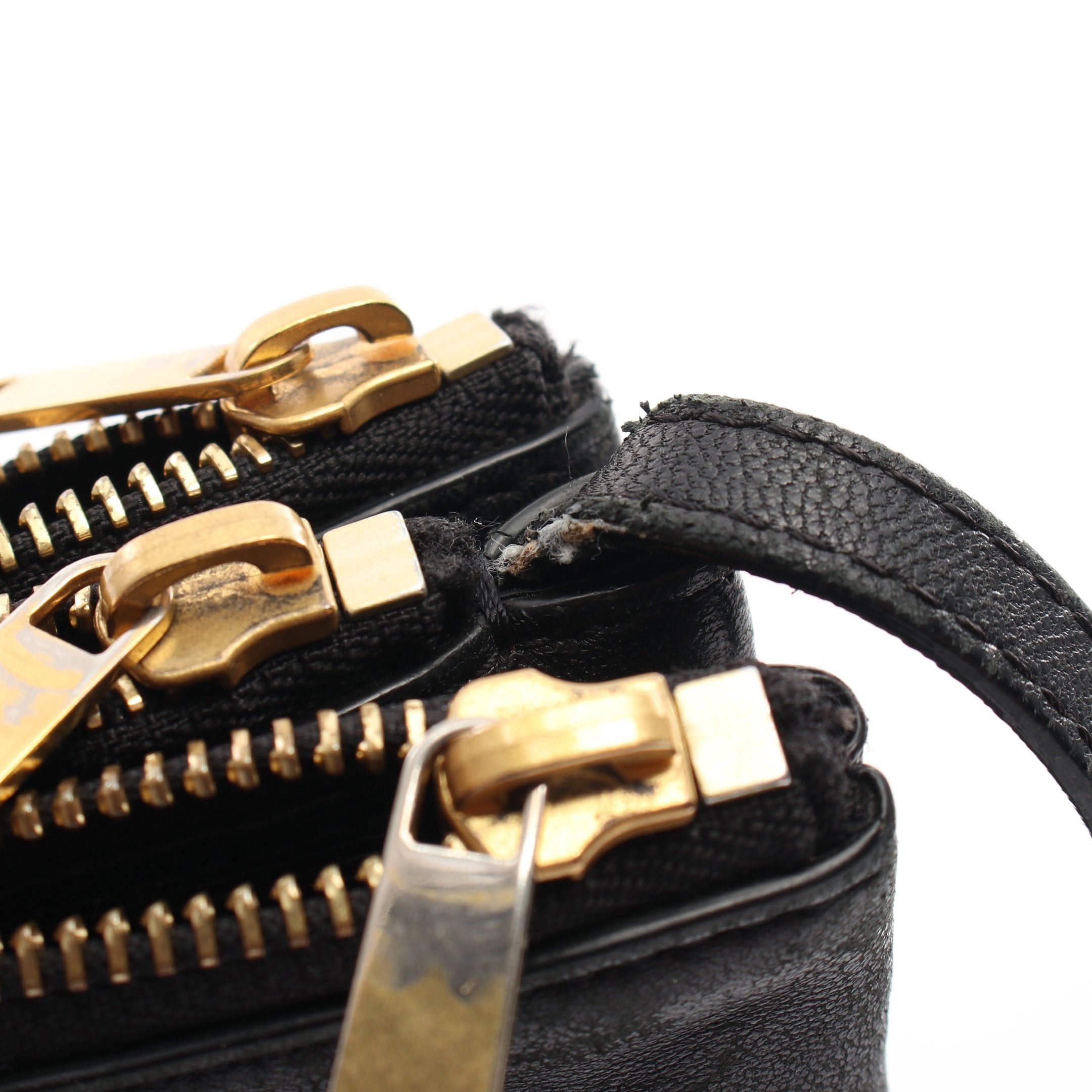 Celine Celine Trio Large Shoulder Bag Leather Black Size ONE SIZE - 8 Thumbnail