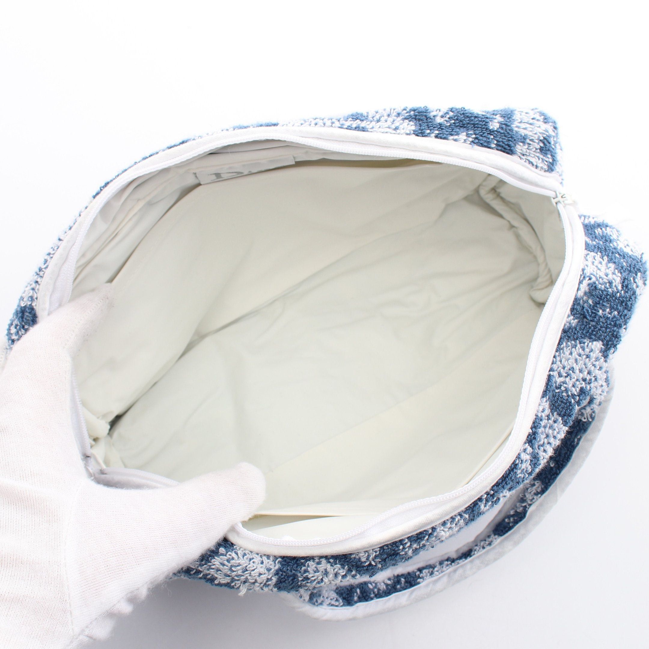 Dior Dior Trotter Handbag Pile Blue White Size ONE SIZE - 3 Thumbnail