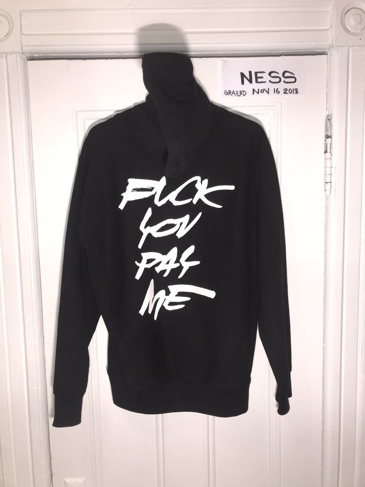 Futura × Supreme Futura Fuck You Pay Me Hoodie L Black | Grailed