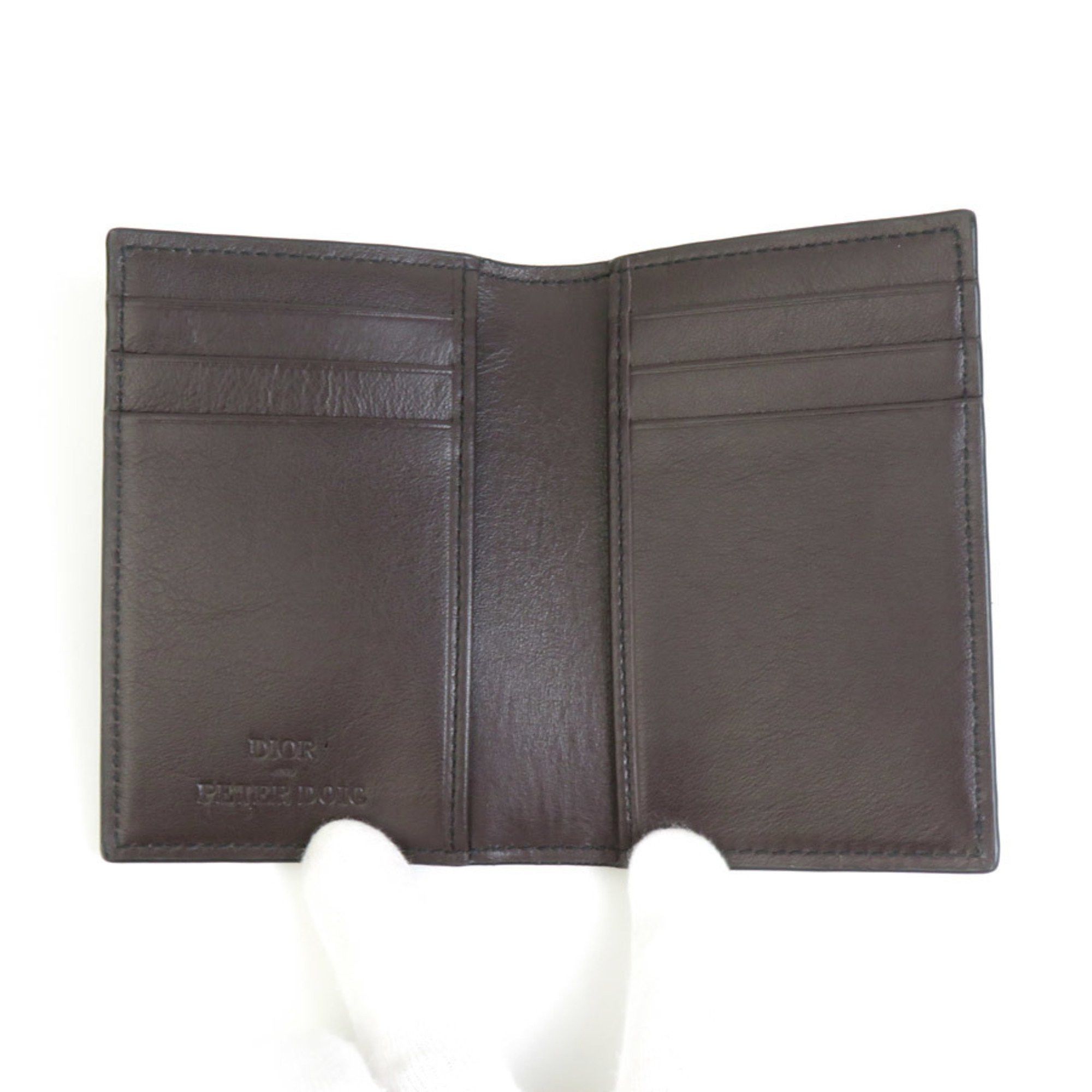 Dior Christian Dior Business Card Holder/Card Case Peter Doig Collaboration Leather Multicolor Men's h30627j Size ONE SIZE - 3 Thumbnail