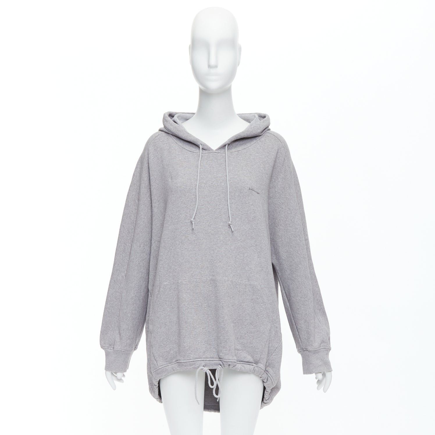 Balenciaga BALENCIAGA Demna 2017 grey cotton logo oversized cocoon 