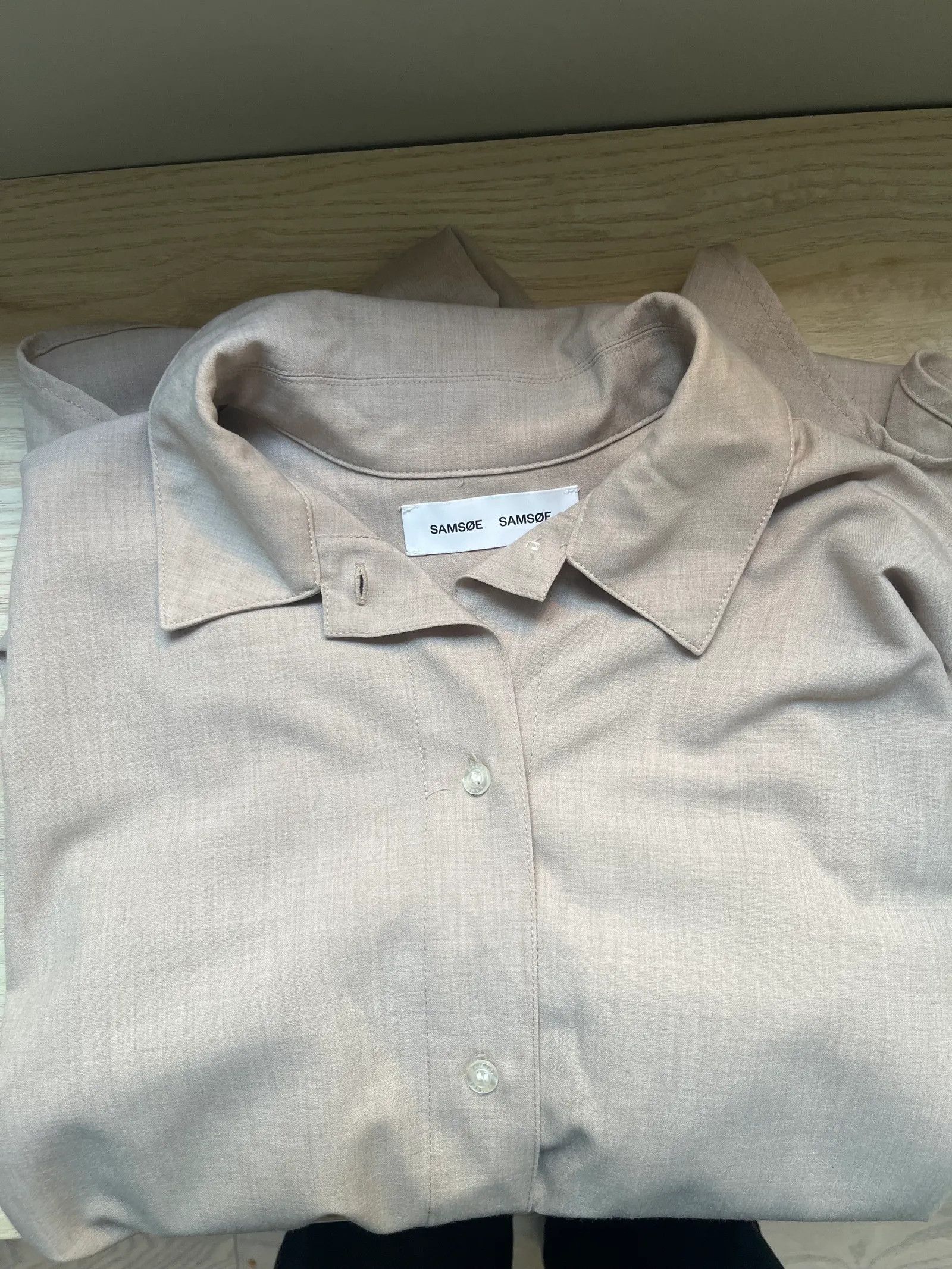 Samsoe Samsoe Samsøe Samsøe Salma Oatmeal Shirt Size S / US 4 / IT 40 - 2 Thumbnail