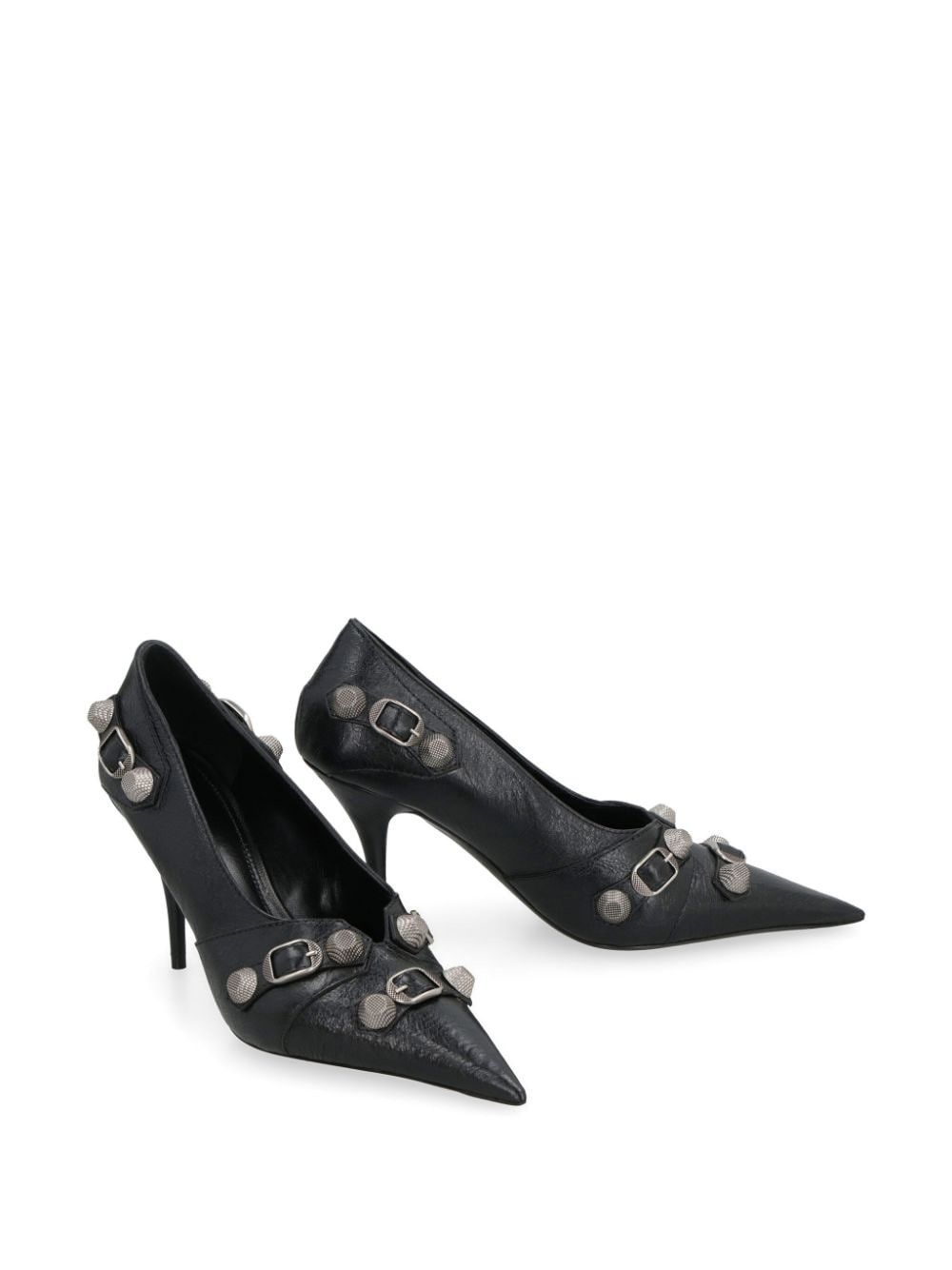 Balenciaga Balenciaga Cagole 90mm Cracked Pumps Size US 8 / IT 38 - 2 Thumbnail