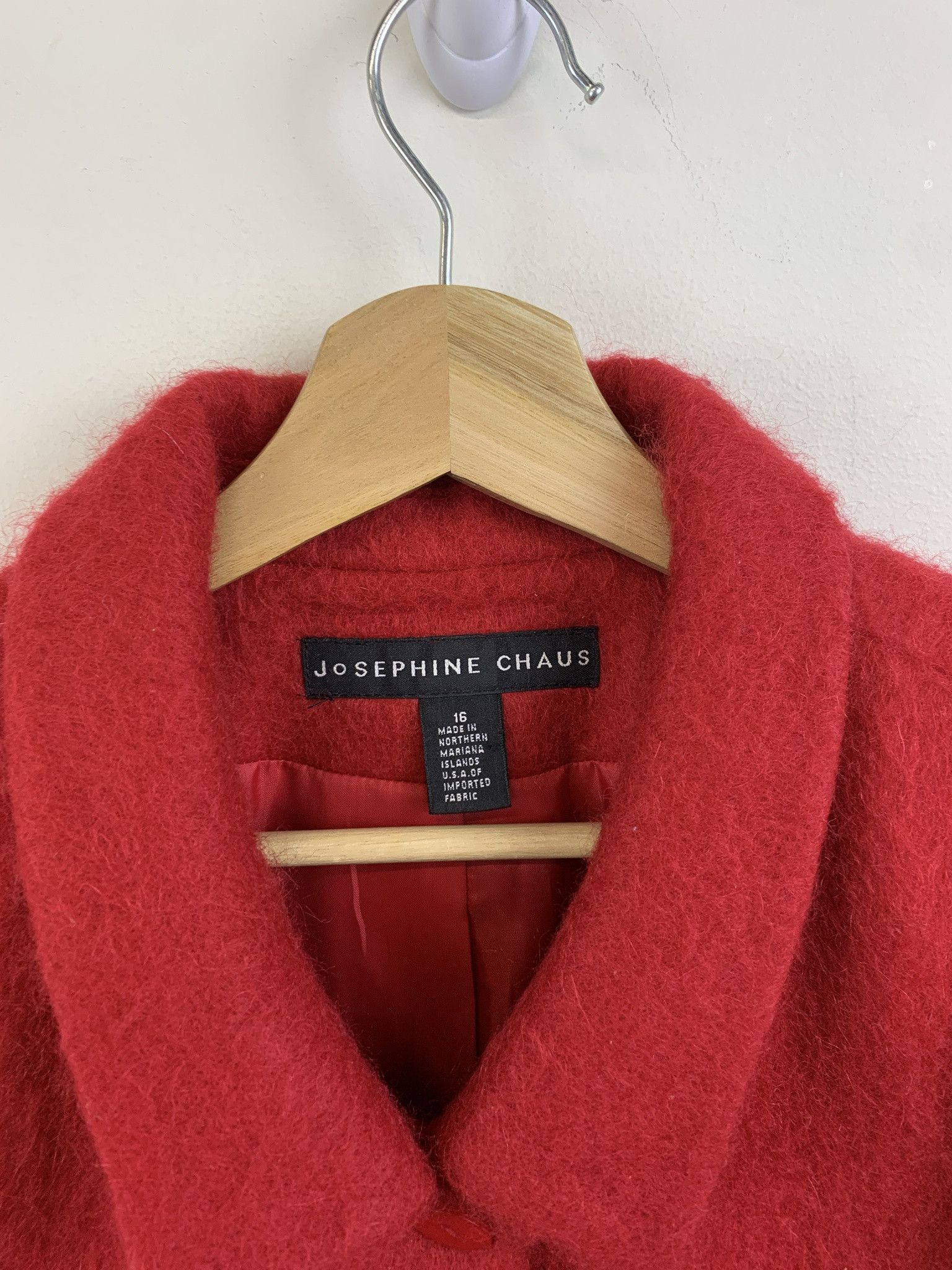 Vintage Vintage 1990s Red Mohair Wool Jacket Size S Size US S / EU 44-46 / 1 - 2 Thumbnail