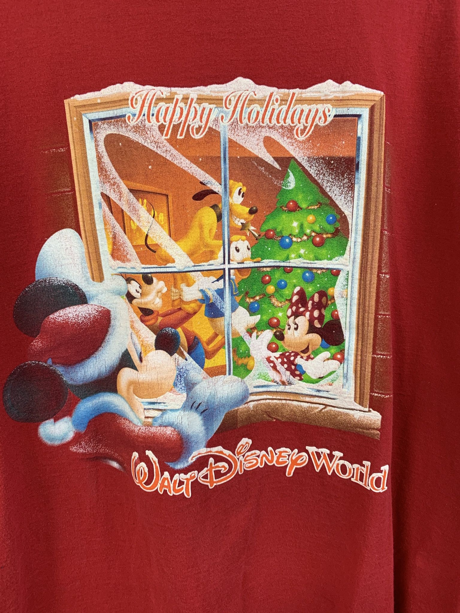 Disney Vintage Disney tee Happy Holidays Mickey Mouse Tee Shirt Size L Size US L / EU 52-54 / 3 - 3 Thumbnail