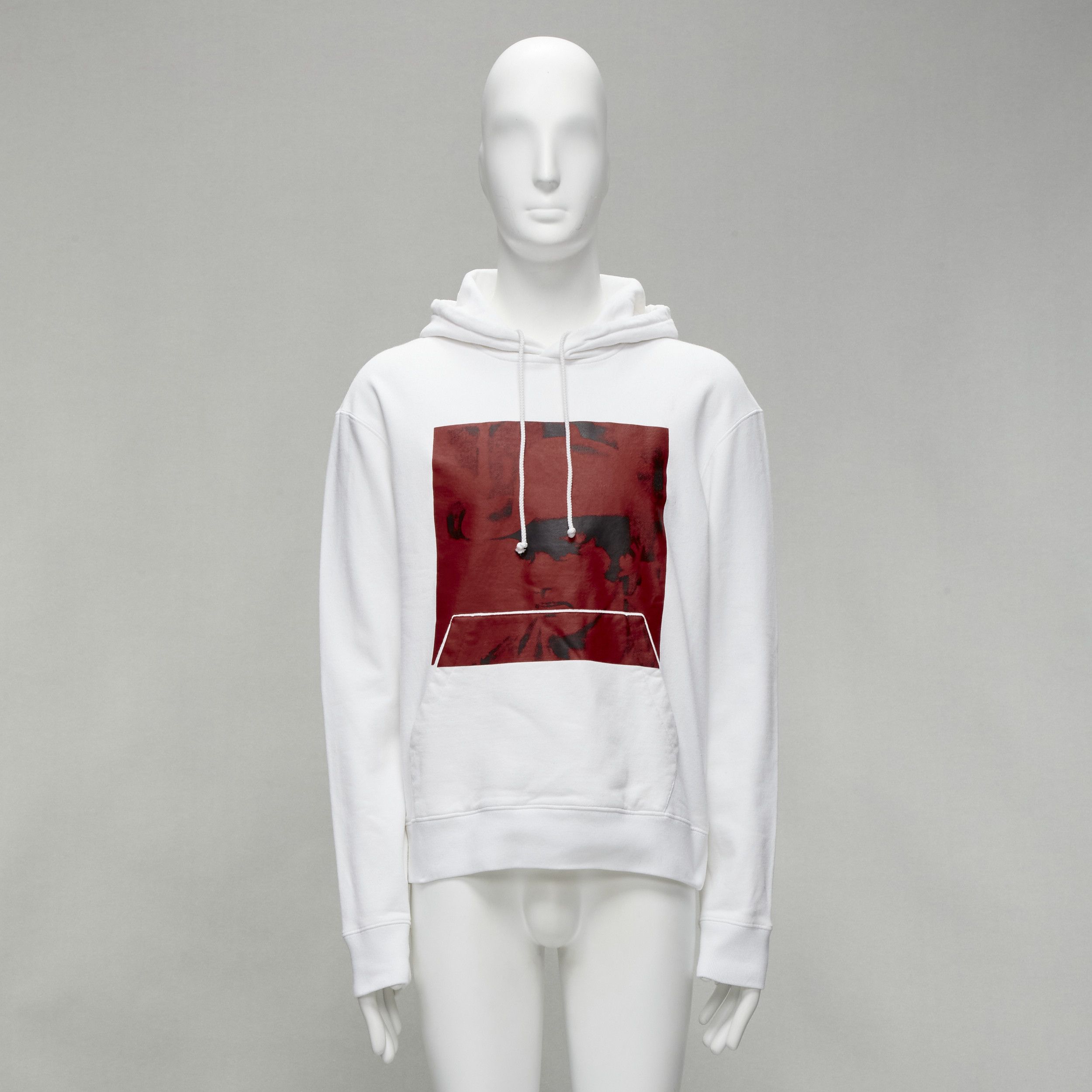 CALVIN KLEIN 205W39NYC 2018 ANDY WARHOL red Cowboy print hoodie M