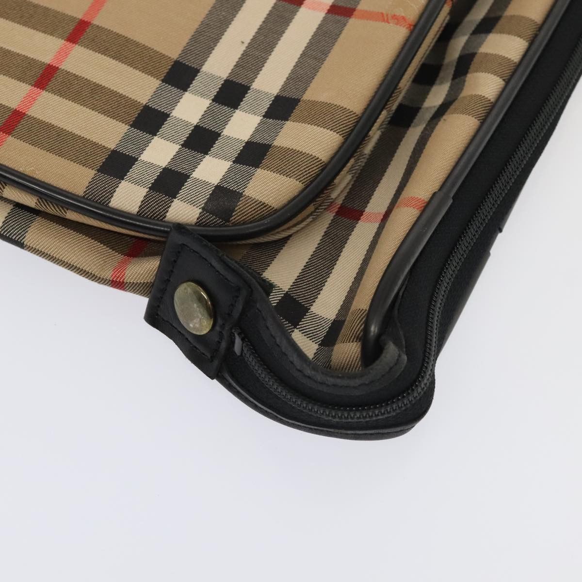 Burberry Nova Check Beige Canvas Handbag (Pre-Owned) Size ONE SIZE - 8 Thumbnail