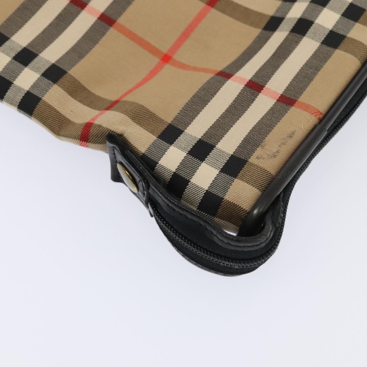 Burberry Nova Check Beige Canvas Handbag (Pre-Owned) Size ONE SIZE - 10 Thumbnail