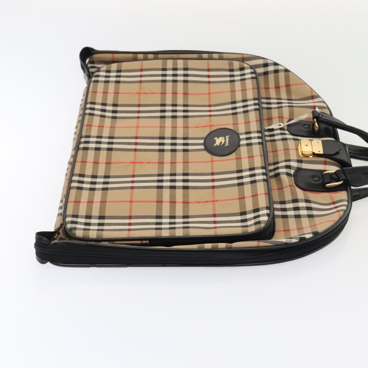 Burberry Nova Check Beige Canvas Handbag (Pre-Owned) Size ONE SIZE - 4 Thumbnail