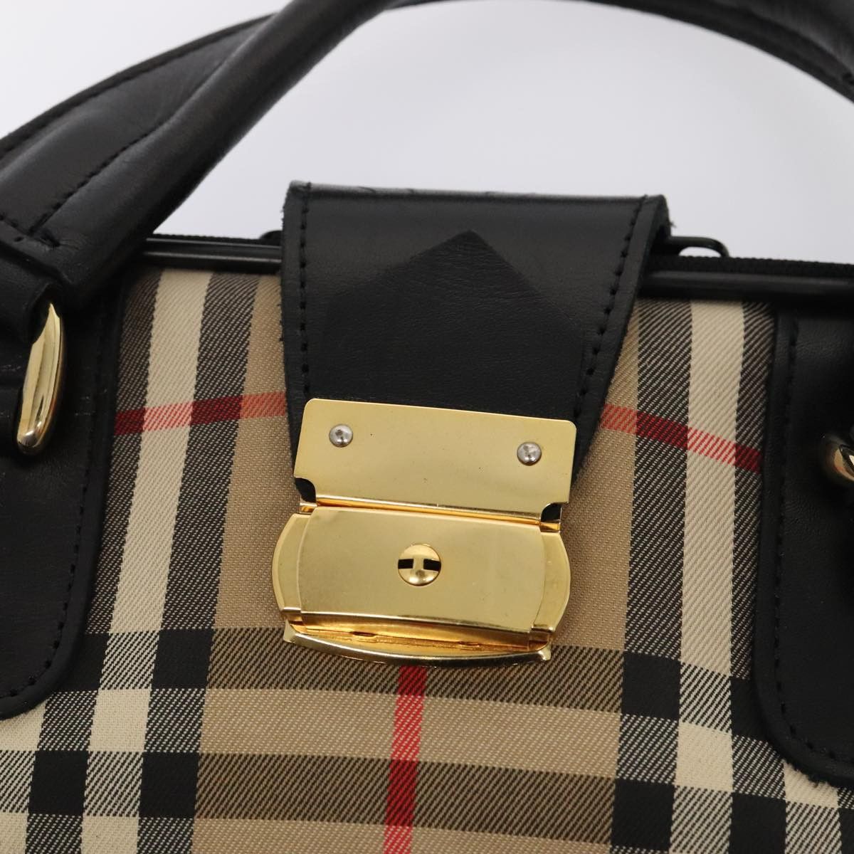 Burberry Nova Check Beige Canvas Handbag (Pre-Owned) Size ONE SIZE - 12 Thumbnail