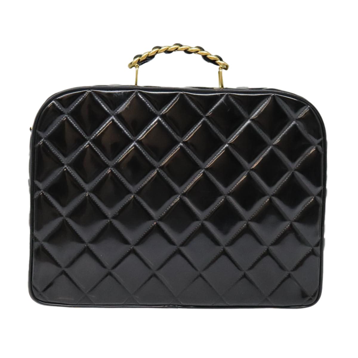 Chanel Black Patent Leather Handbag (Pre-Owned) Size ONE SIZE - 2 Thumbnail