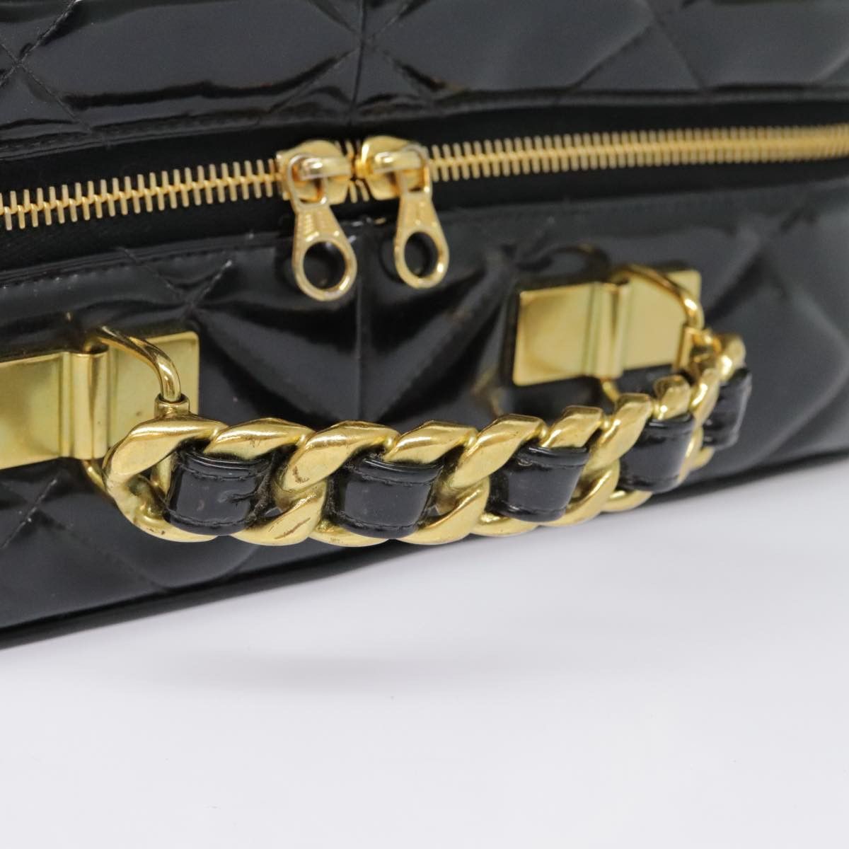 Chanel Black Patent Leather Handbag (Pre-Owned) Size ONE SIZE - 17 Thumbnail