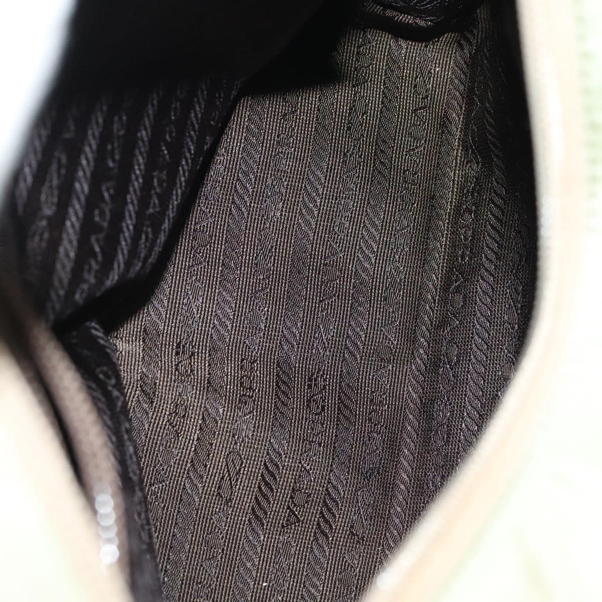 Prada Tessuto Beige Synthetic Handbag (Pre-Owned) Size ONE SIZE - 8 Thumbnail