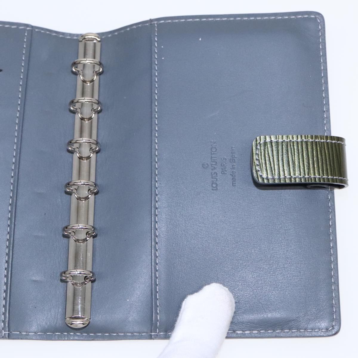 Louis Vuitton Agenda Cover Green Leather Wallet (Pre-Owned) Size ONE SIZE - 16 Thumbnail