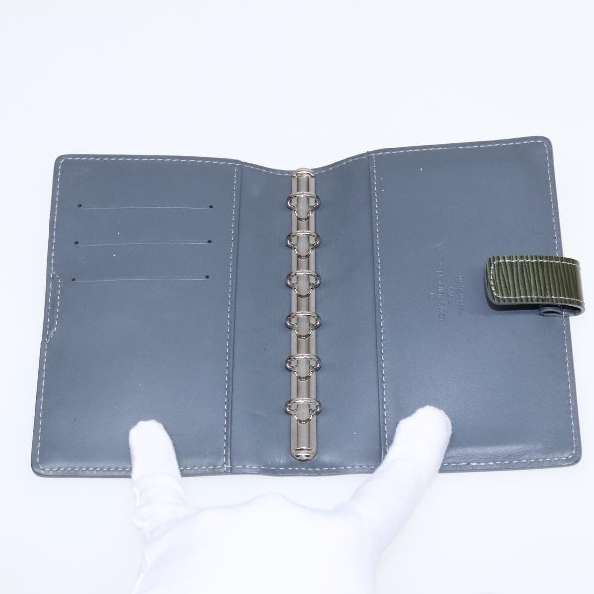 Louis Vuitton Agenda Cover Green Leather Wallet (Pre-Owned) Size ONE SIZE - 7 Thumbnail