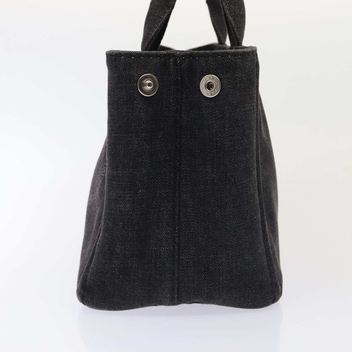 Prada Canapa Black Denim - Jeans Tote Bag (Pre-Owned) Size ONE SIZE - 3 Thumbnail