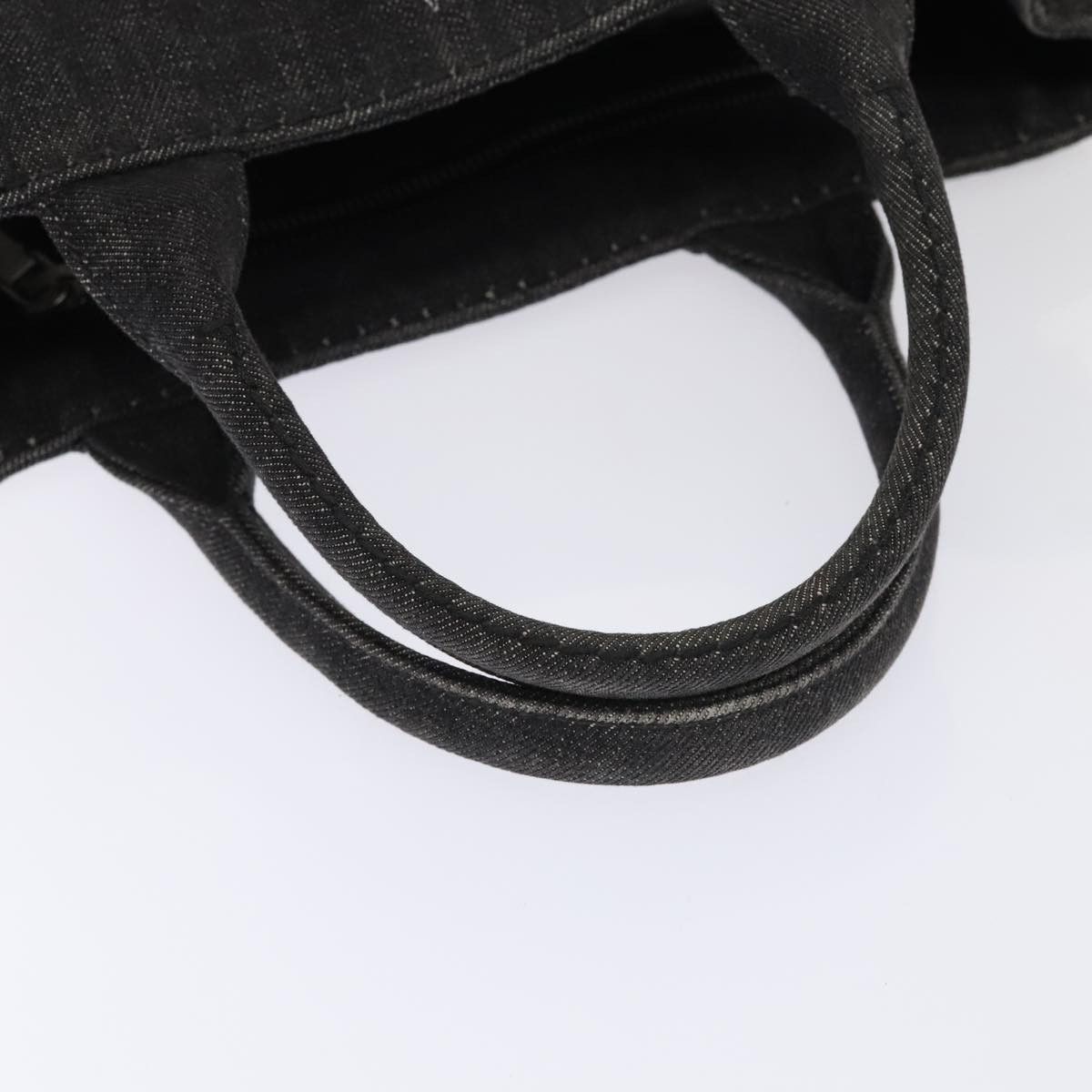 Prada Canapa Black Denim - Jeans Tote Bag (Pre-Owned) Size ONE SIZE - 5 Thumbnail