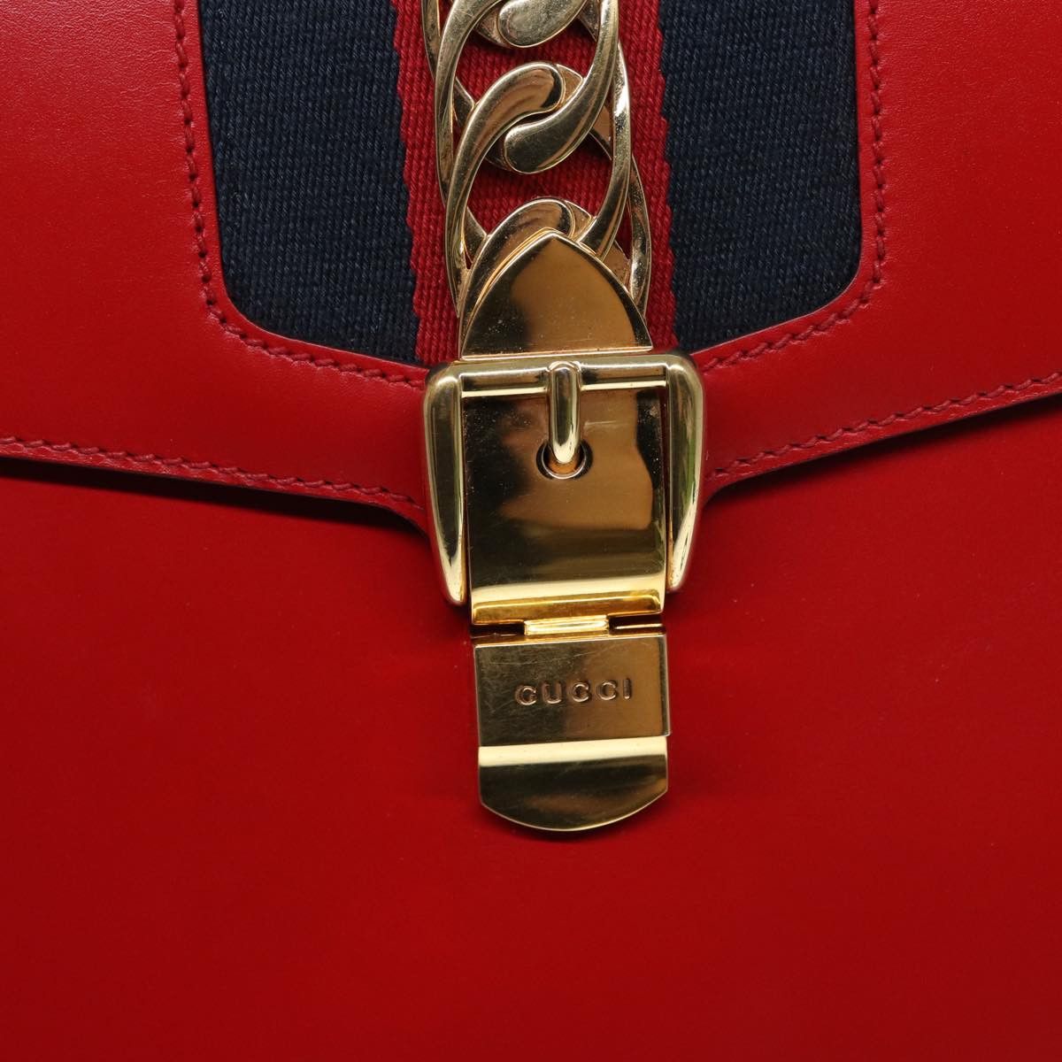 Gucci Sylvie Navy Leather Handbag (Pre-Owned) Size ONE SIZE - 20 Thumbnail