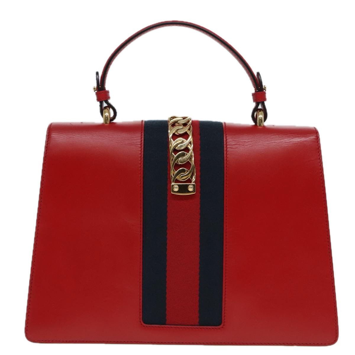 Gucci Sylvie Navy Leather Handbag (Pre-Owned) Size ONE SIZE - 2 Thumbnail