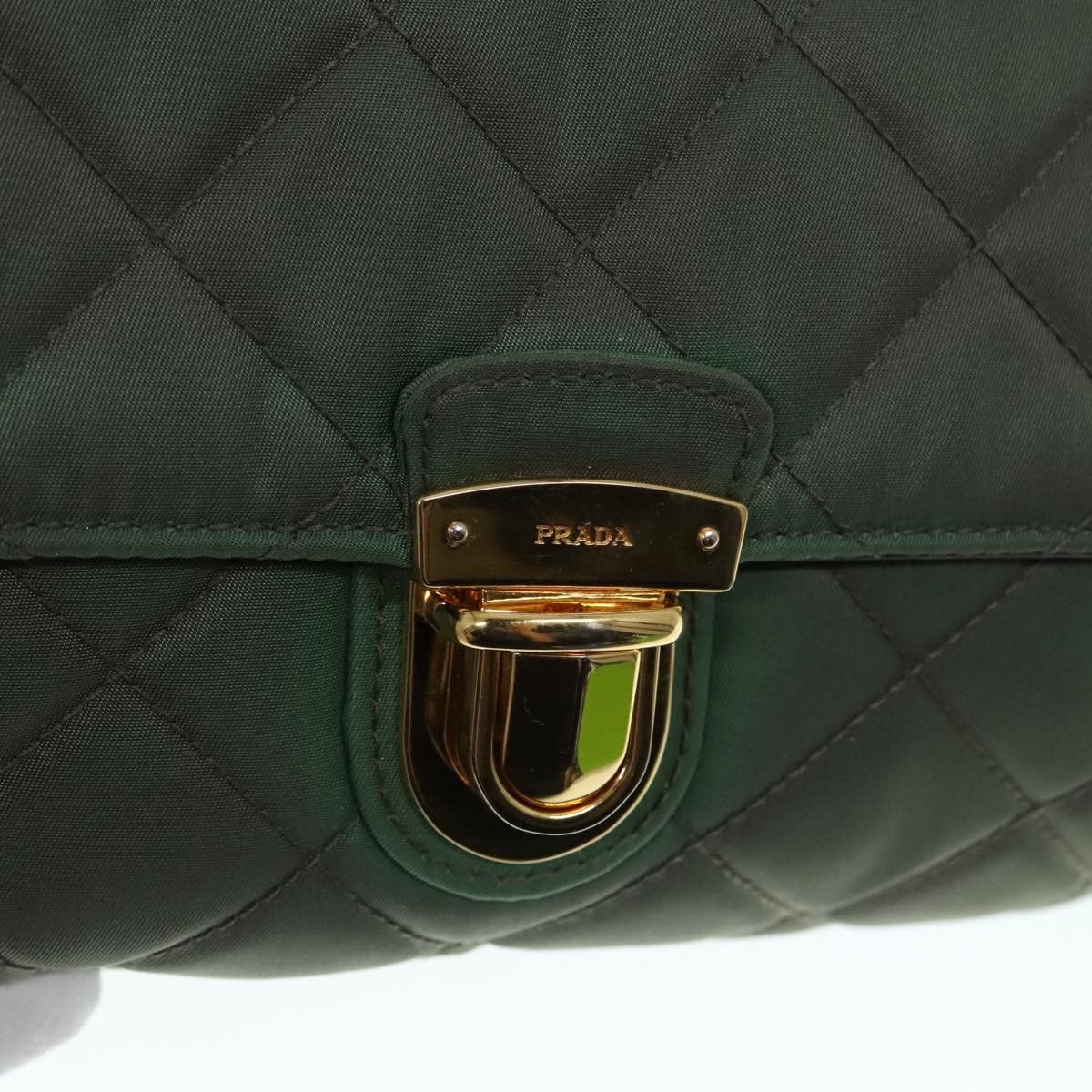Prada Re-Nylon Khaki Synthetic Shoulder Bag (Pre-Owned) Size ONE SIZE - 6 Thumbnail