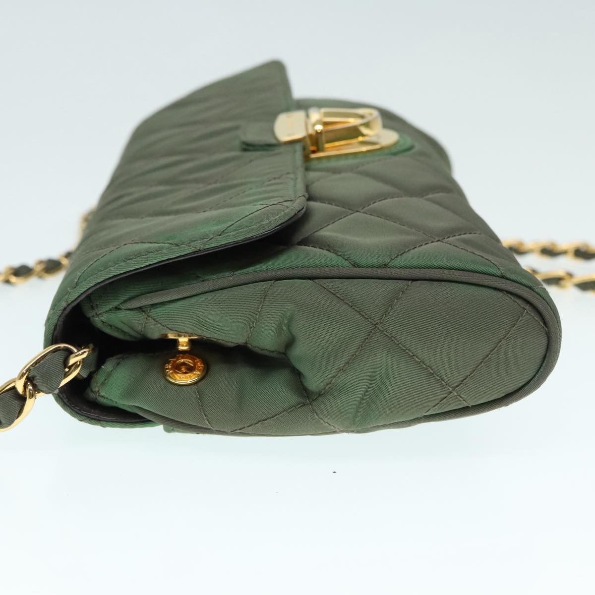 Prada Re-Nylon Khaki Synthetic Shoulder Bag (Pre-Owned) Size ONE SIZE - 14 Thumbnail