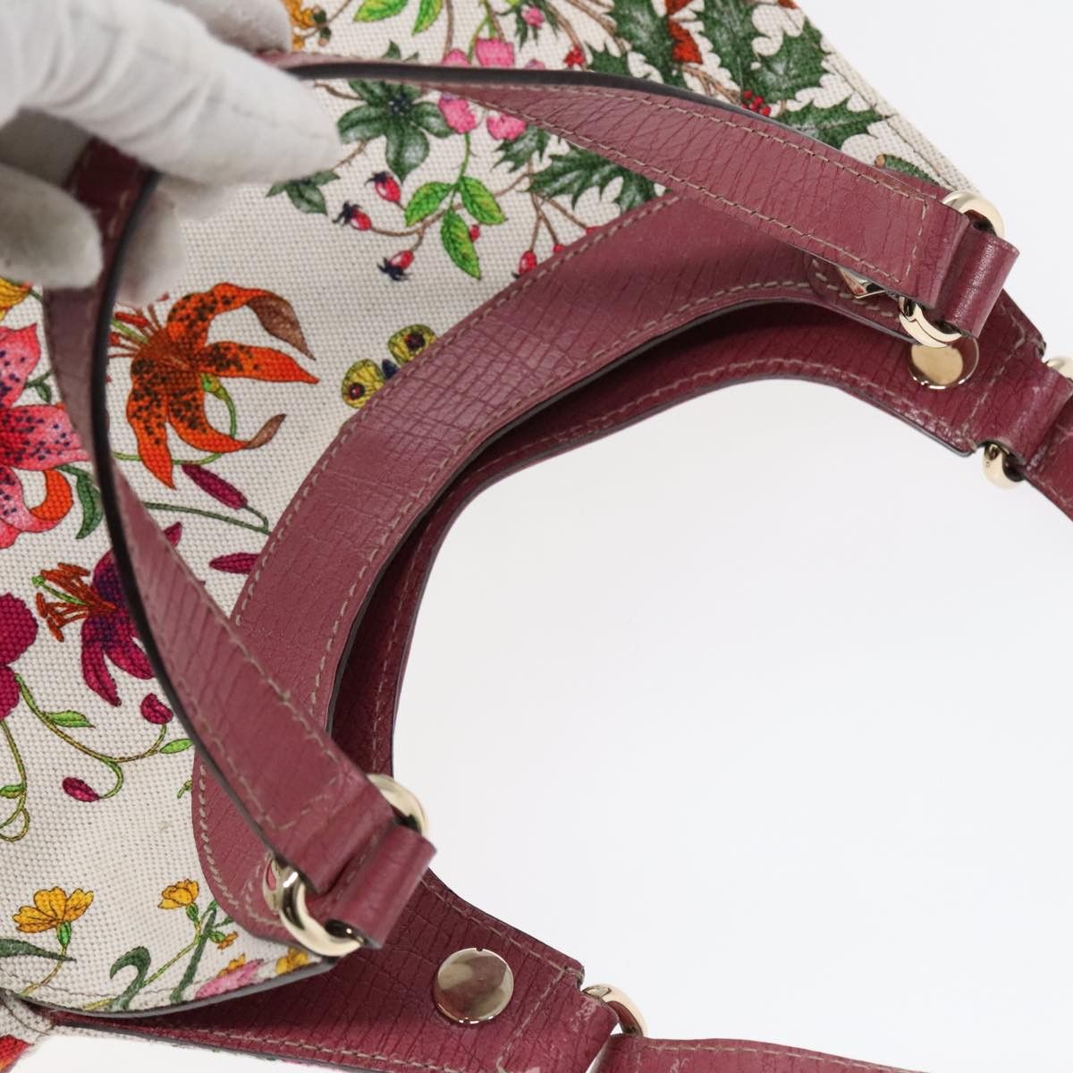 Gucci Flora Multicolour Canvas Handbag (Pre-Owned) Size ONE SIZE - 18 Thumbnail