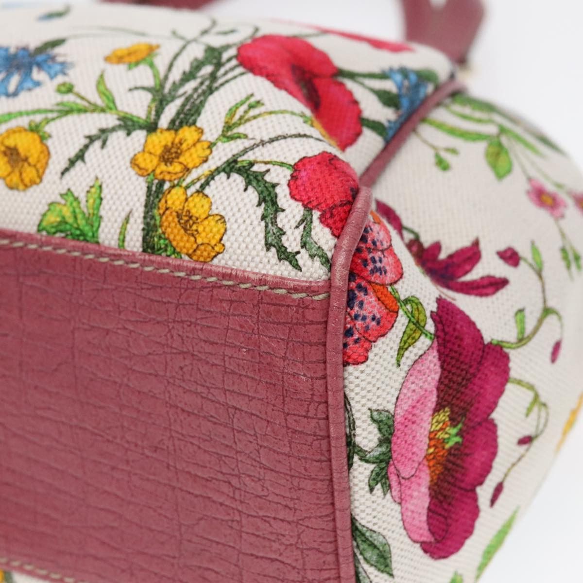 Gucci Flora Multicolour Canvas Handbag (Pre-Owned) Size ONE SIZE - 7 Thumbnail