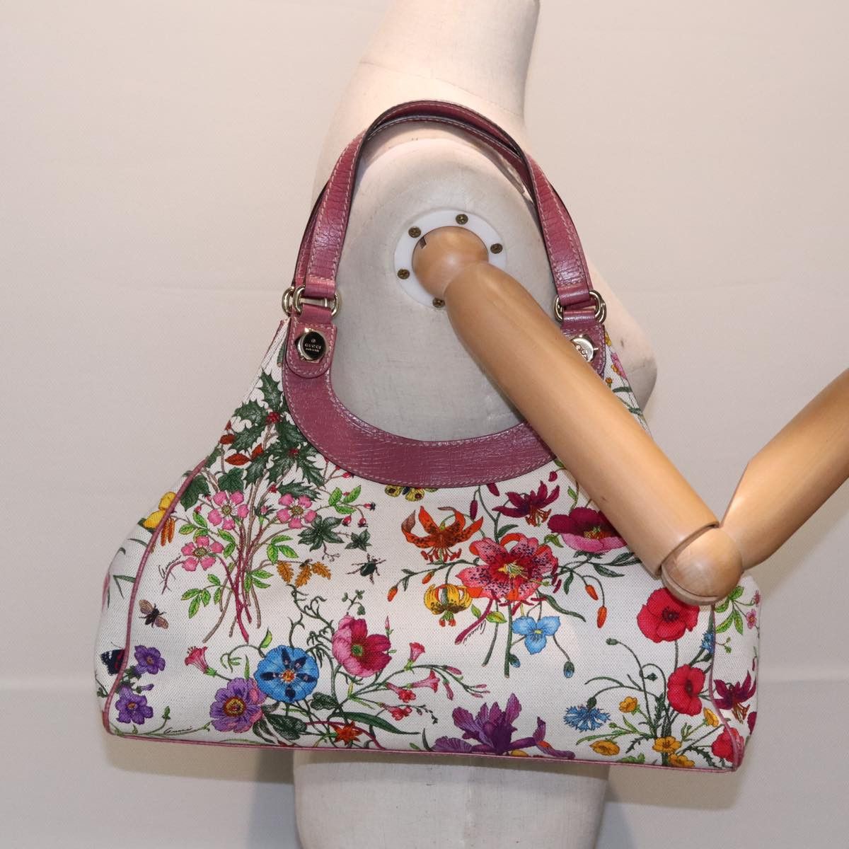 Gucci Flora Multicolour Canvas Handbag (Pre-Owned) Size ONE SIZE - 17 Thumbnail