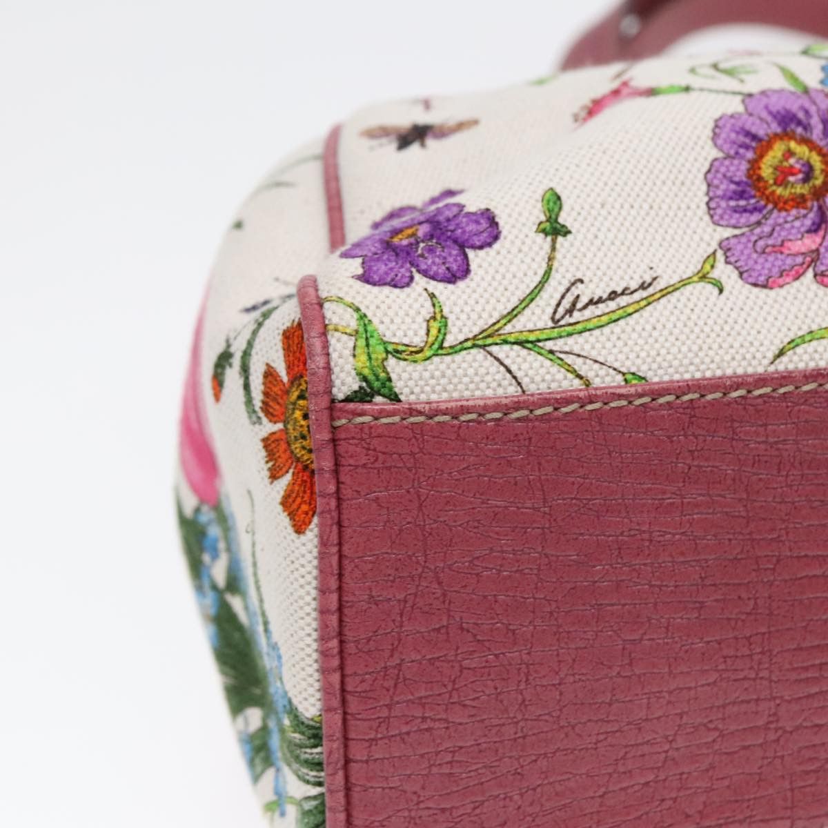 Gucci Flora Multicolour Canvas Handbag (Pre-Owned) Size ONE SIZE - 8 Thumbnail