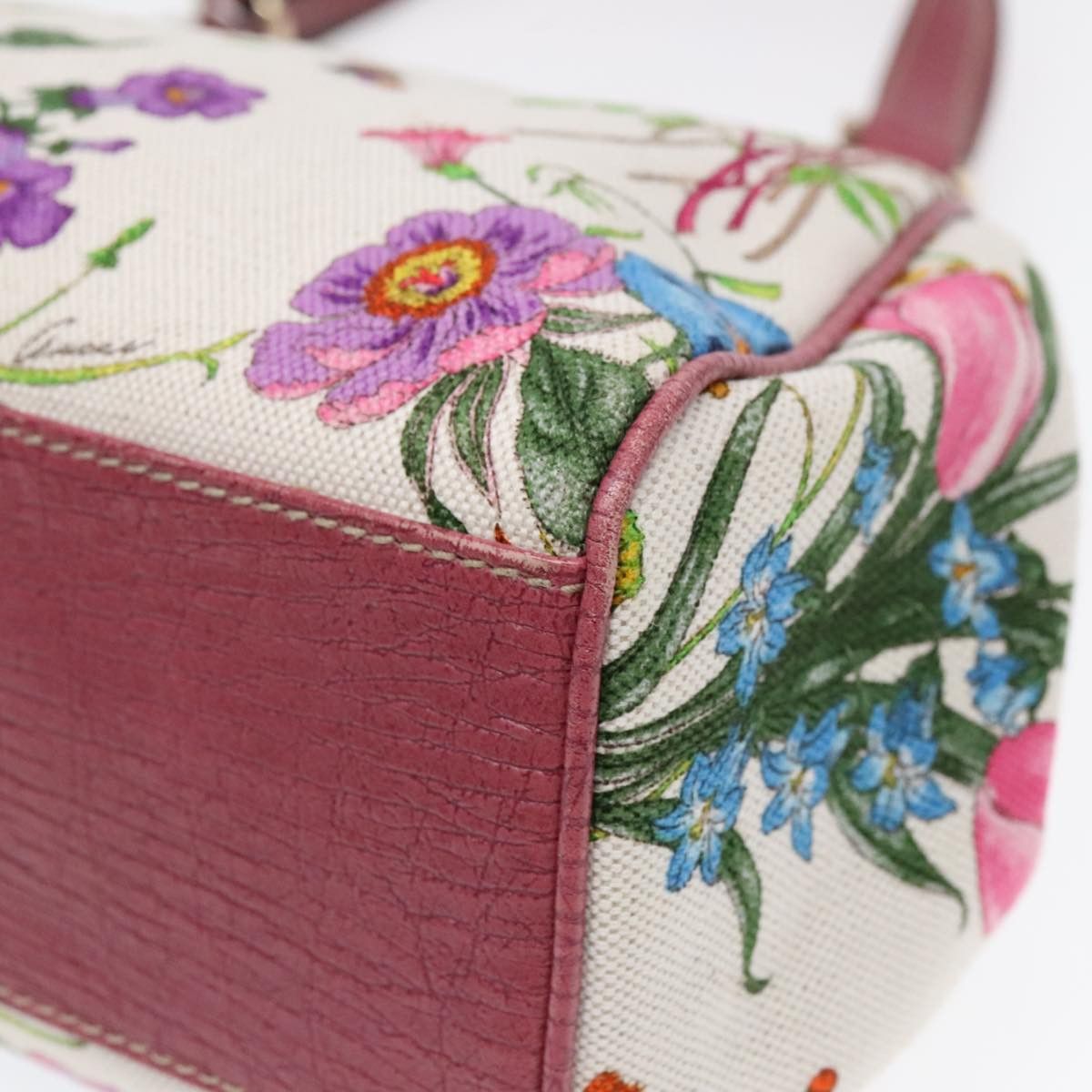 Gucci Flora Multicolour Canvas Handbag (Pre-Owned) Size ONE SIZE - 9 Thumbnail
